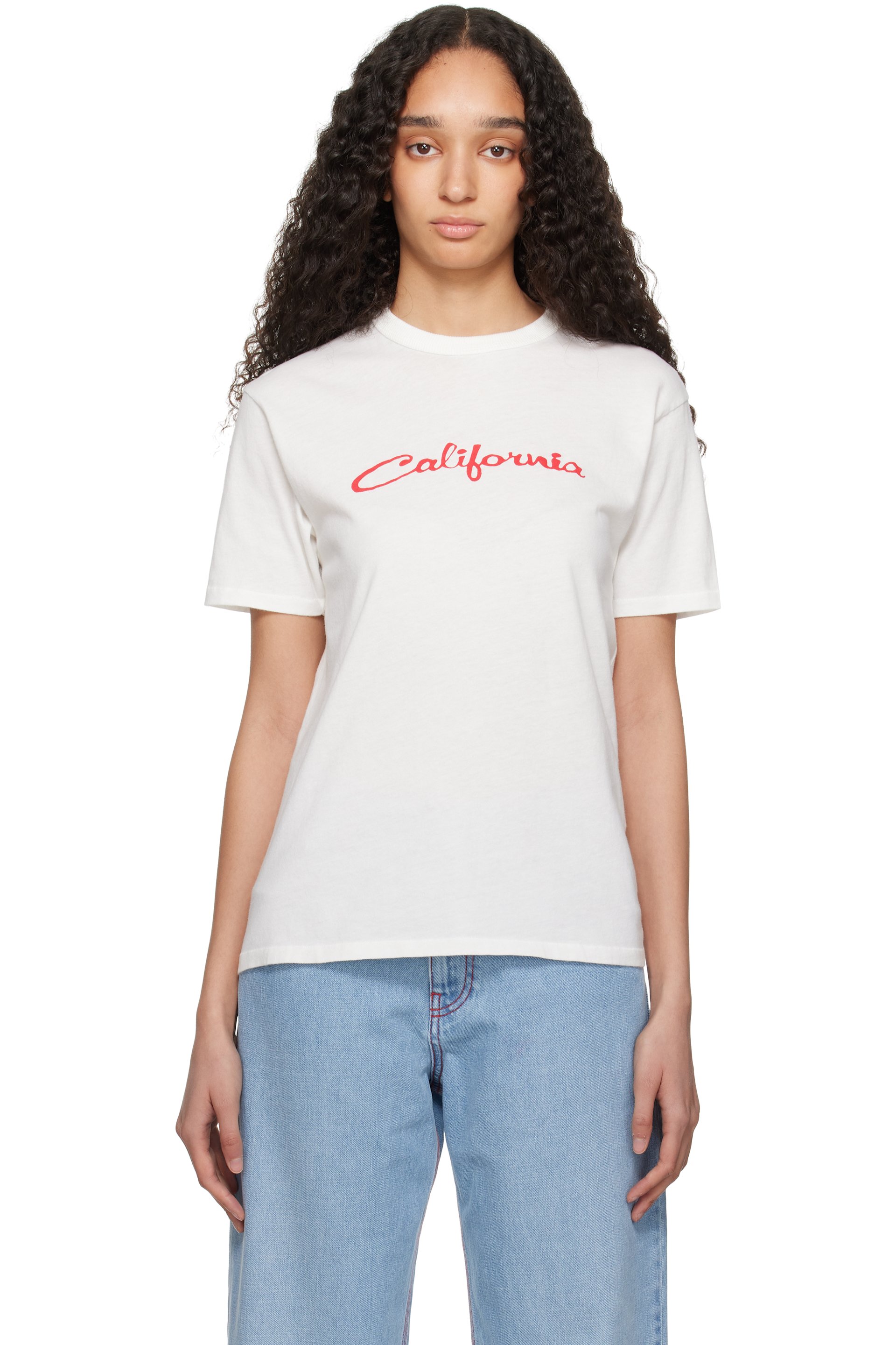 ERL - T-shirt 'California' blanc