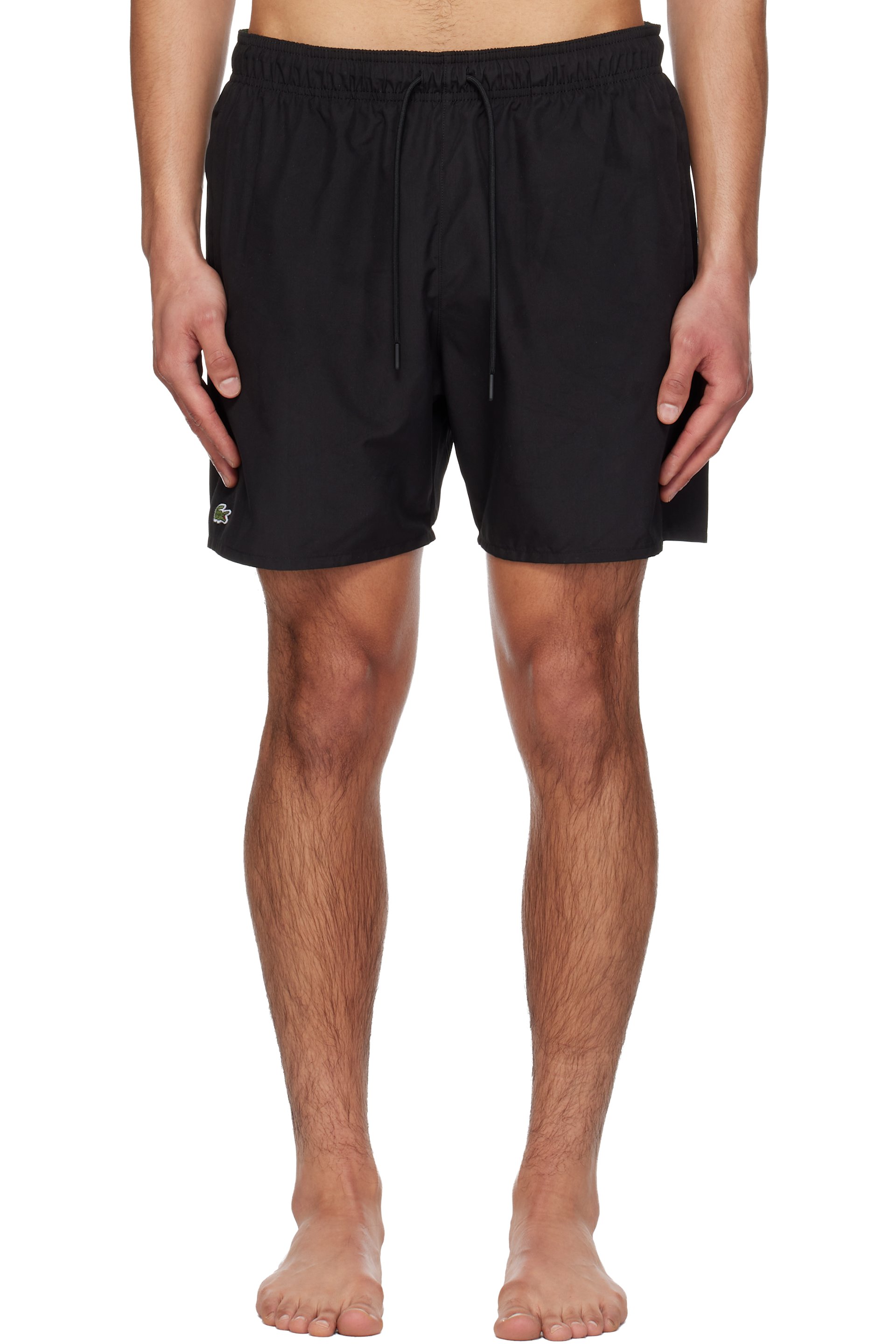 Lacoste - Black Mid Length Swim Shorts