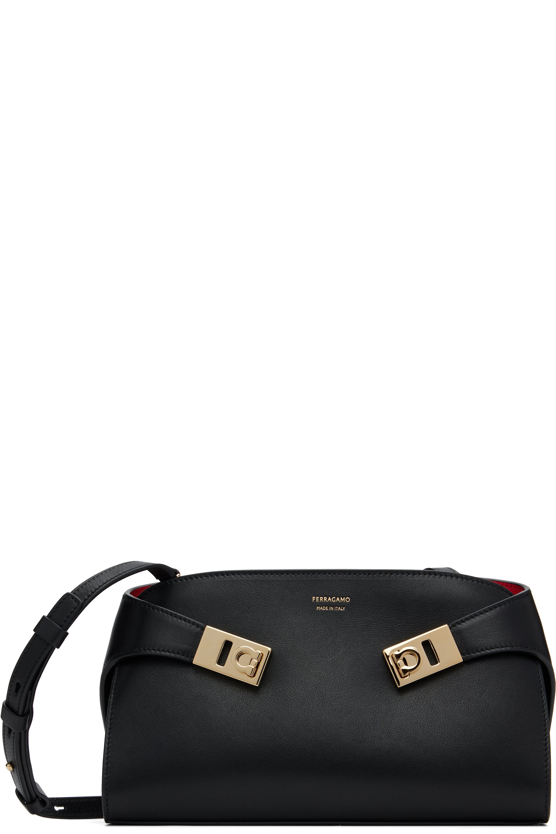 Ferragamo - Mini sac à bandoulière noir - Hug