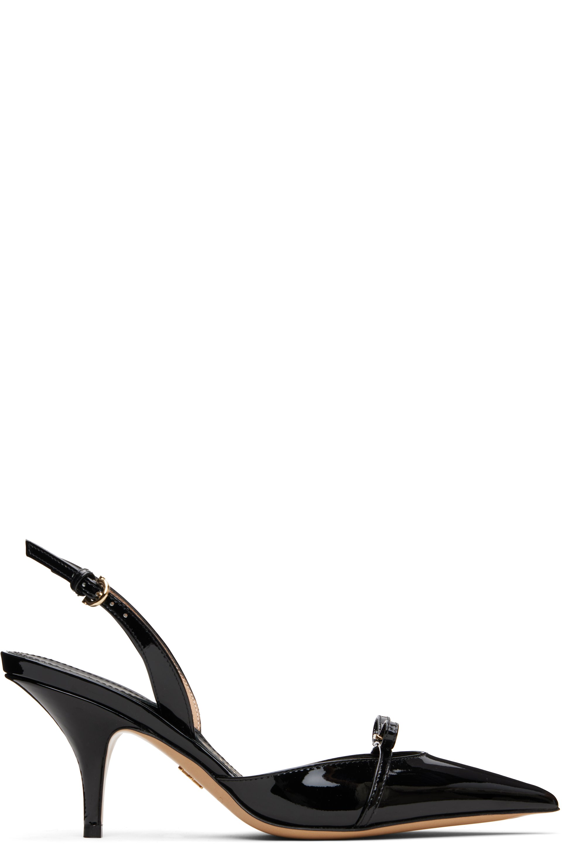 Ferragamo - Escarpins noirs à mini boucle et à bride arrière