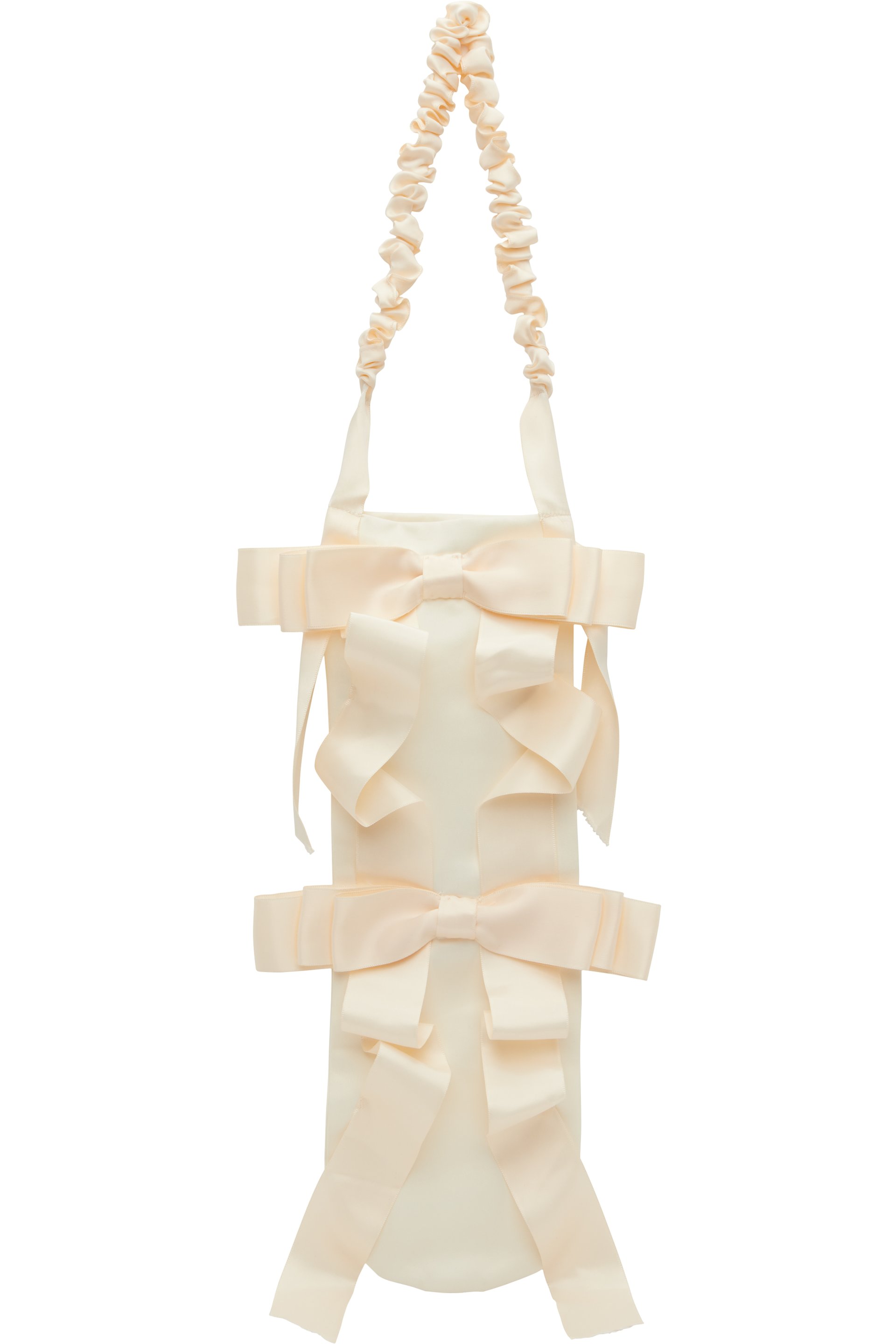 Gohar World - Sac baguette blanc cassé