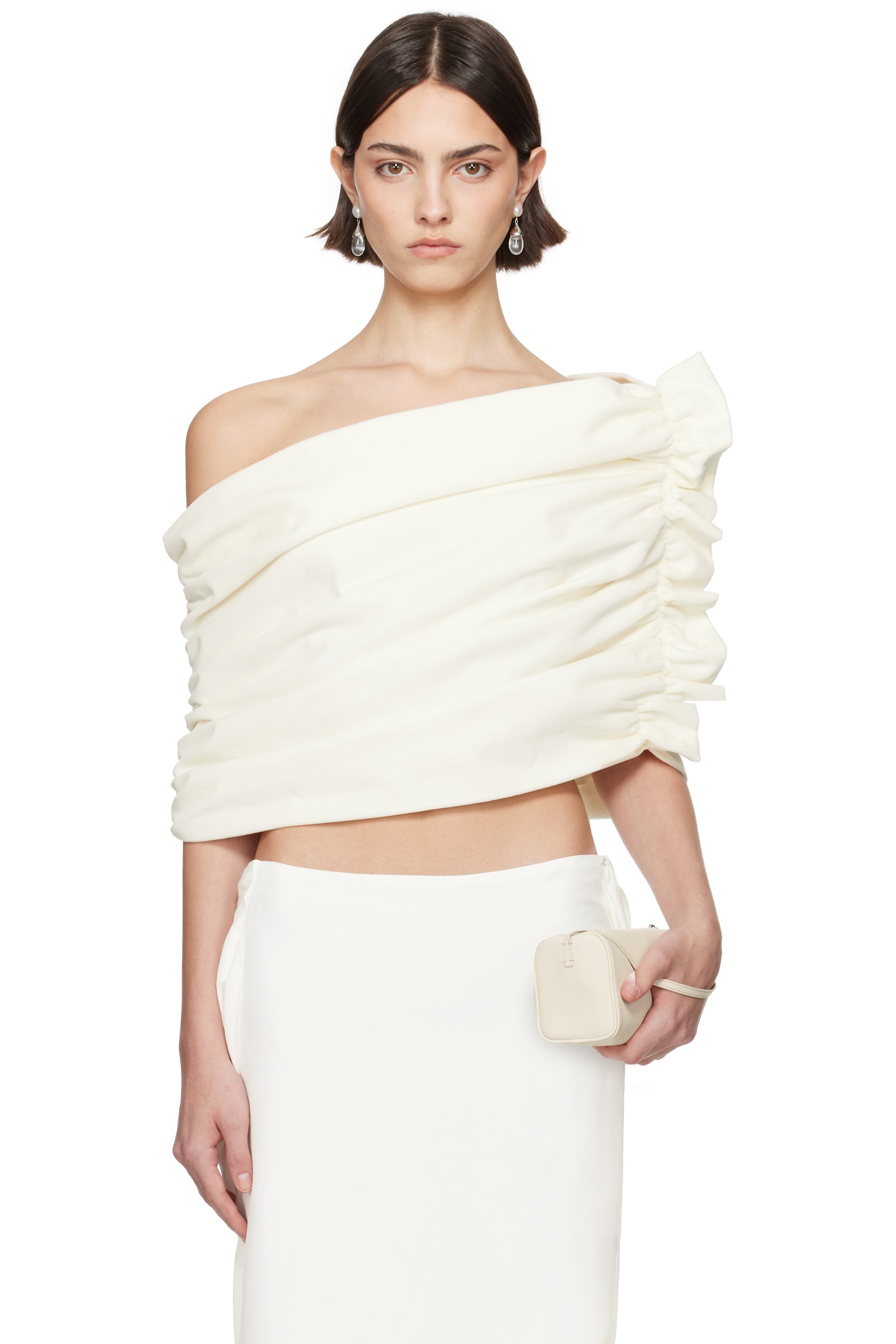 COLLEEN ALLEN - Haut de style châle en velours exclusif à SSENSE - Mariage