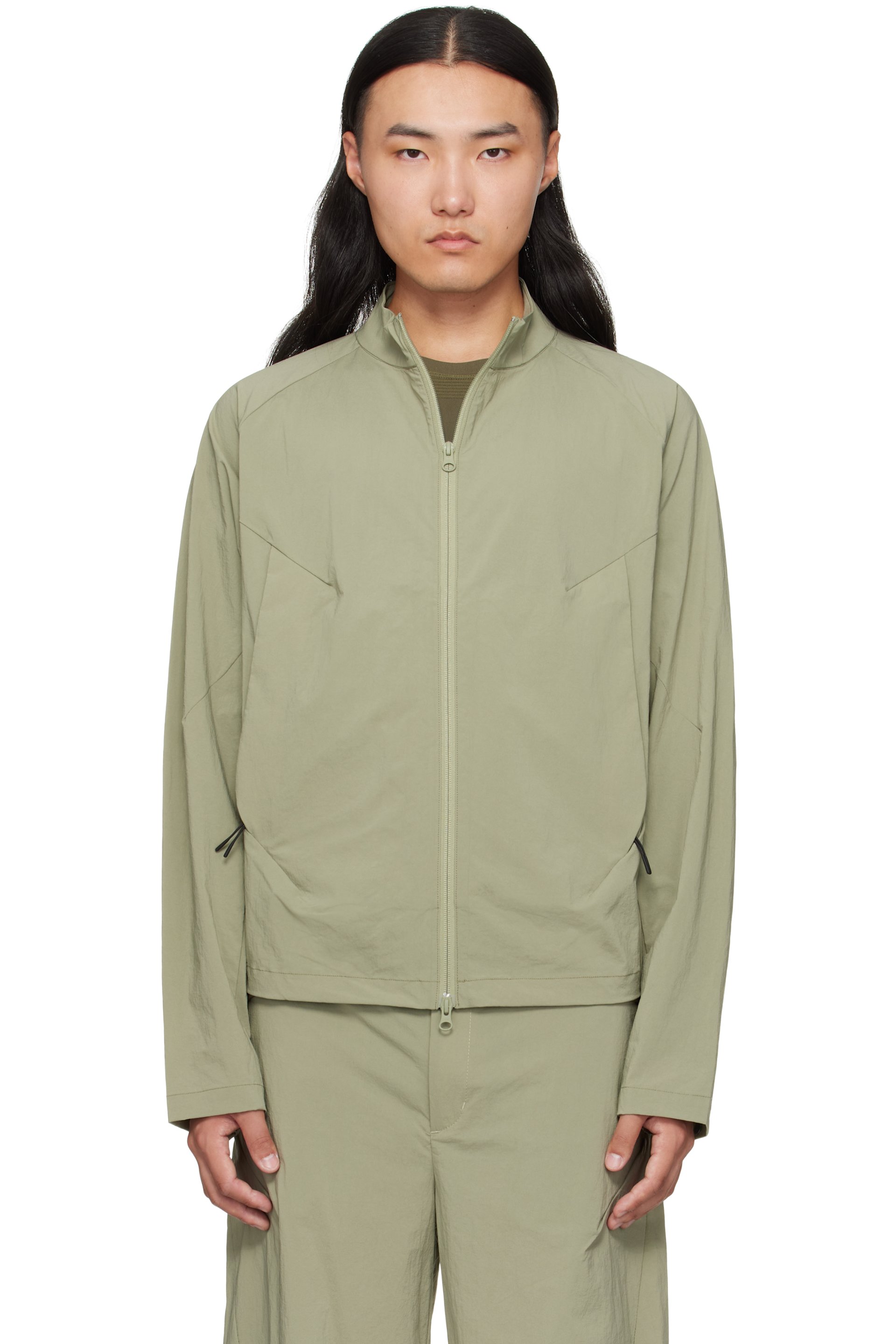 J EONGL I - Green Softshell Slash Jacket