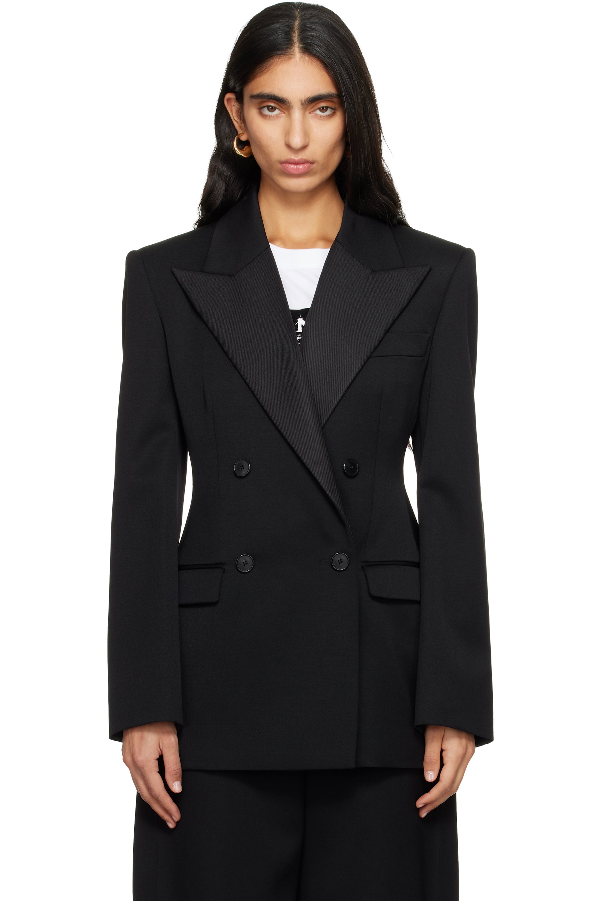 Givenchy - 黑色 Double Breasted Tuxedo 西装外套
