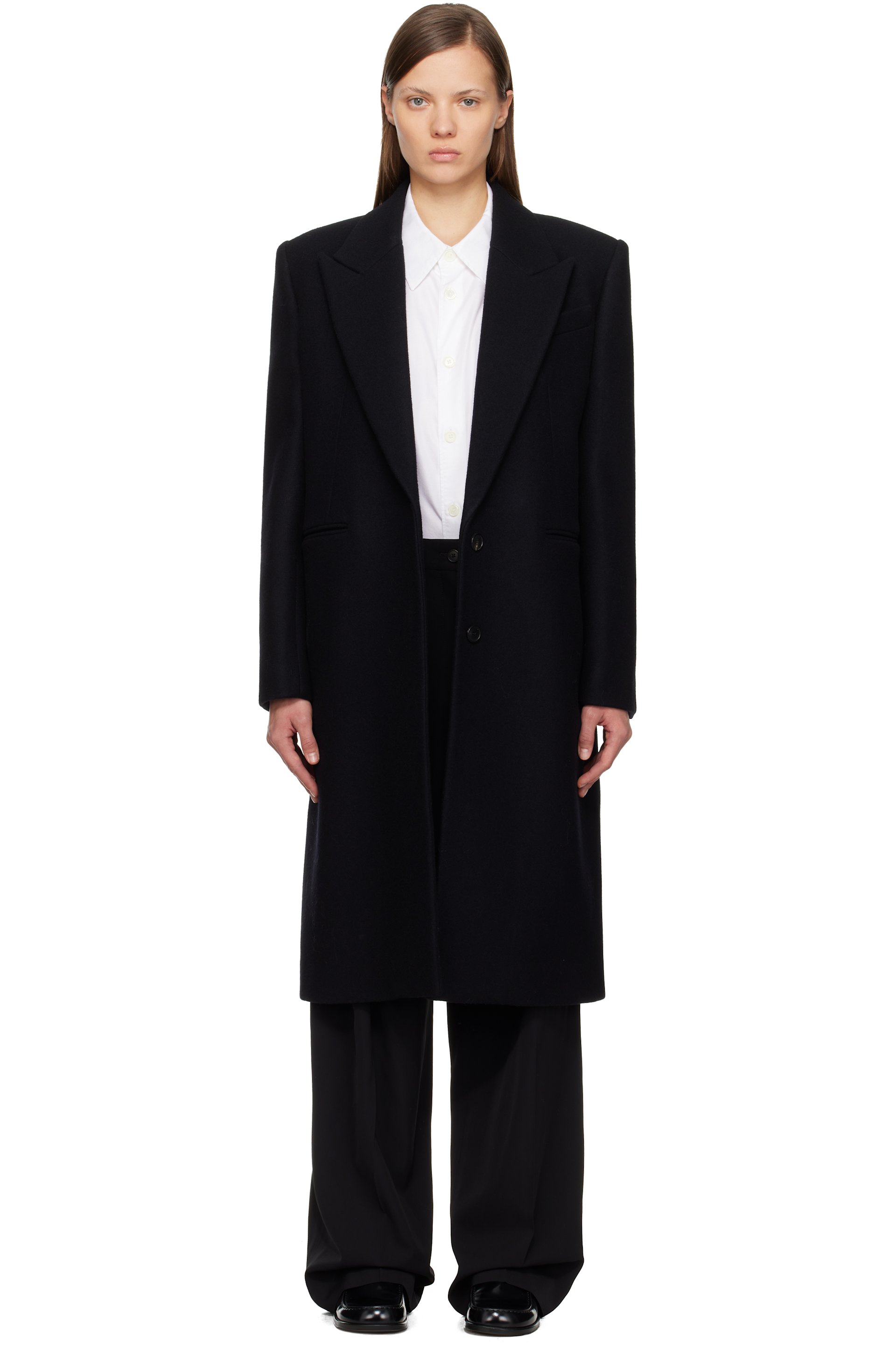 Givenchy - Black Formal Wool Coat