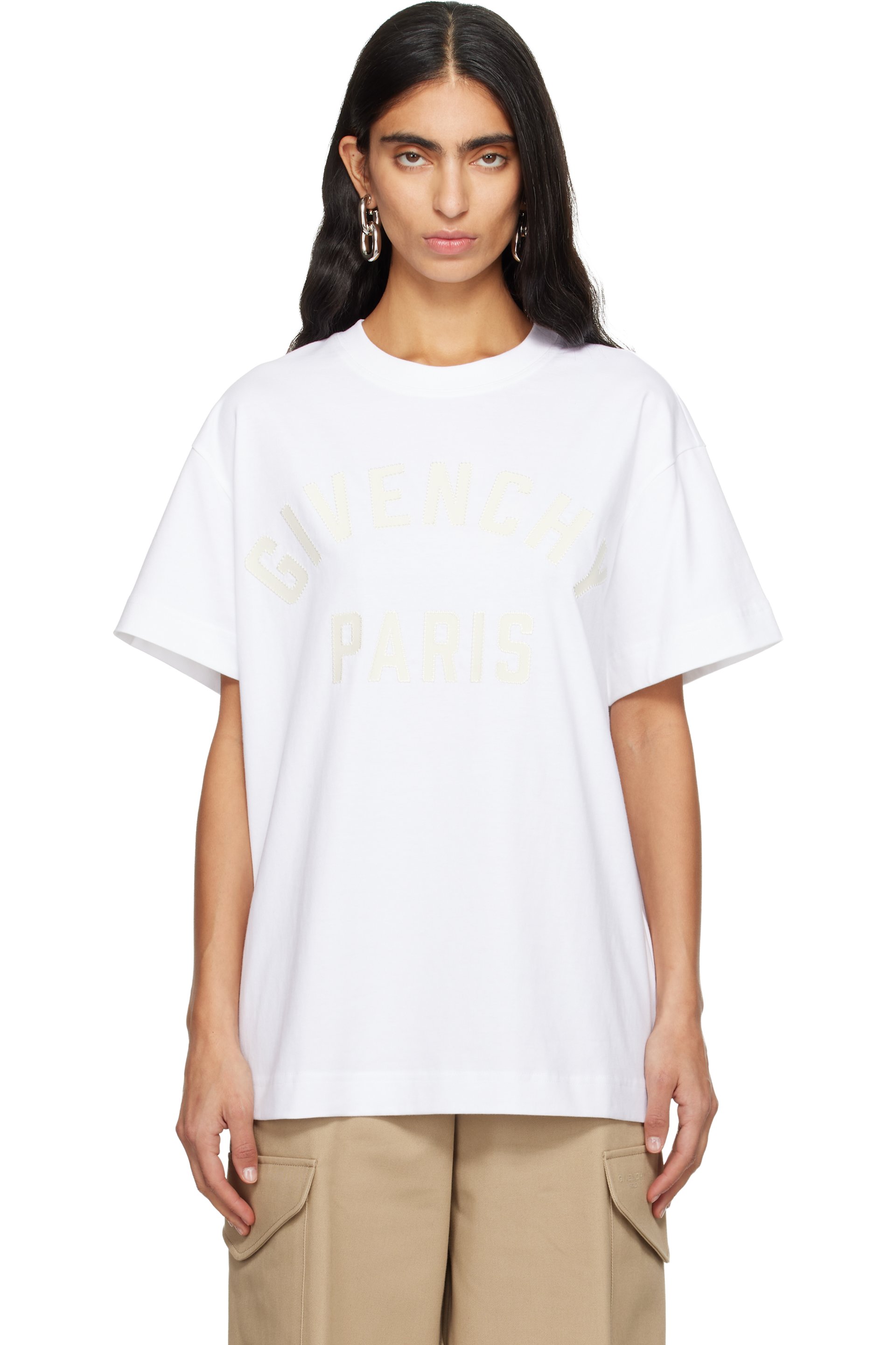 Givenchy - 白色 Givenchy Paris Boxy Fit T 恤