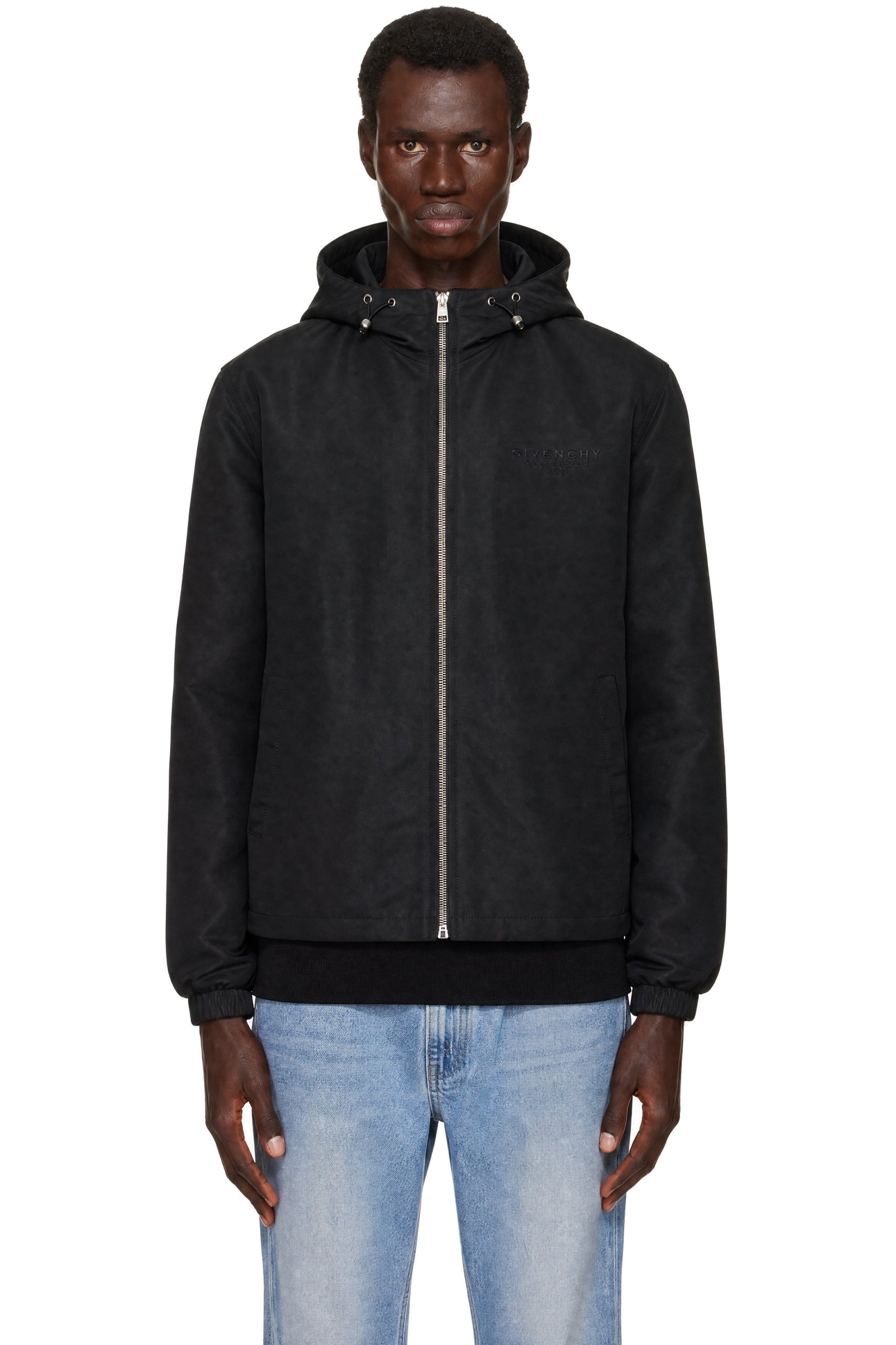 Givenchy - Black Polyfaille Windbreaker Jacket