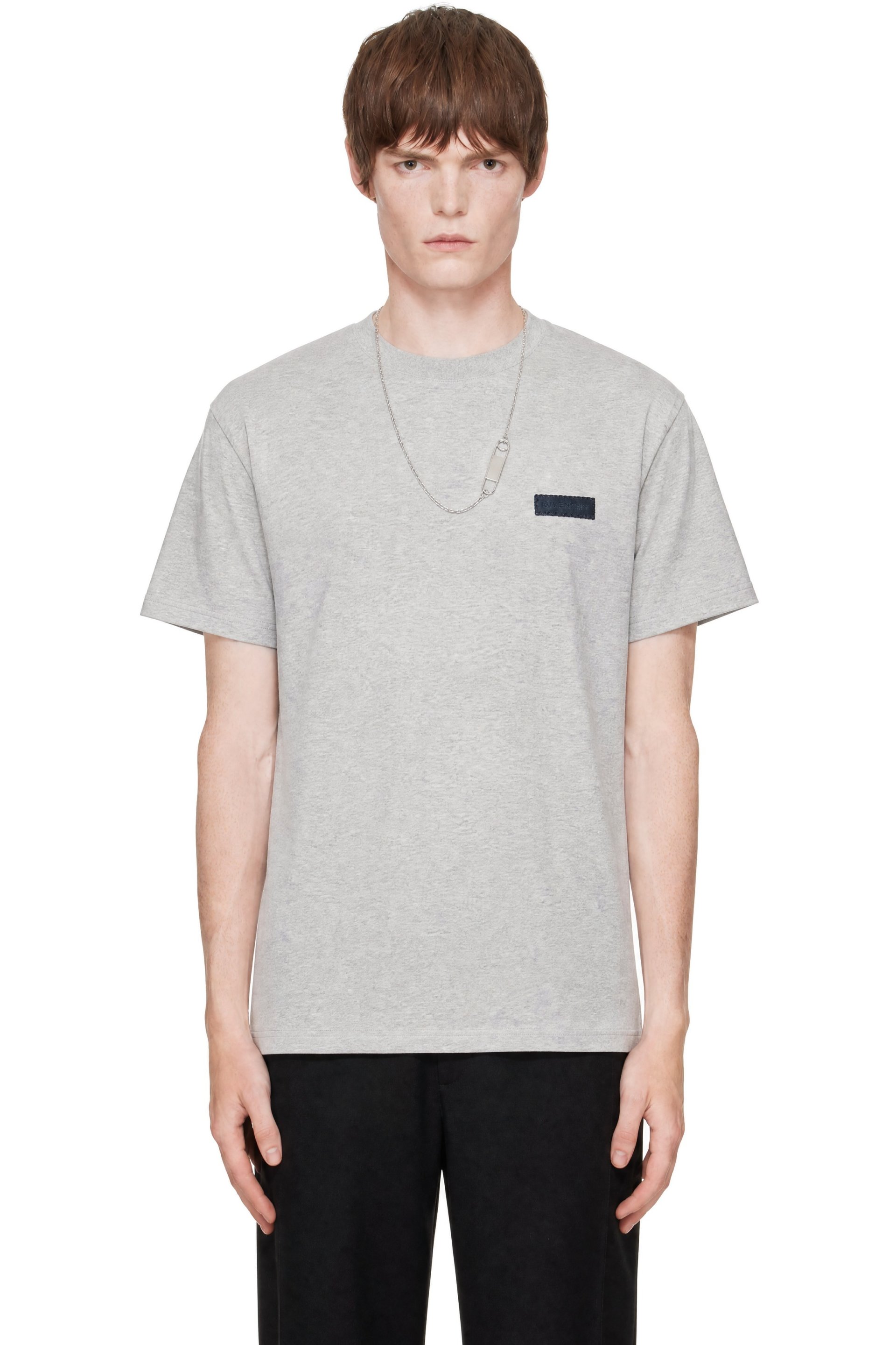 Givenchy - Gray Regular Fit Logo T-shirt