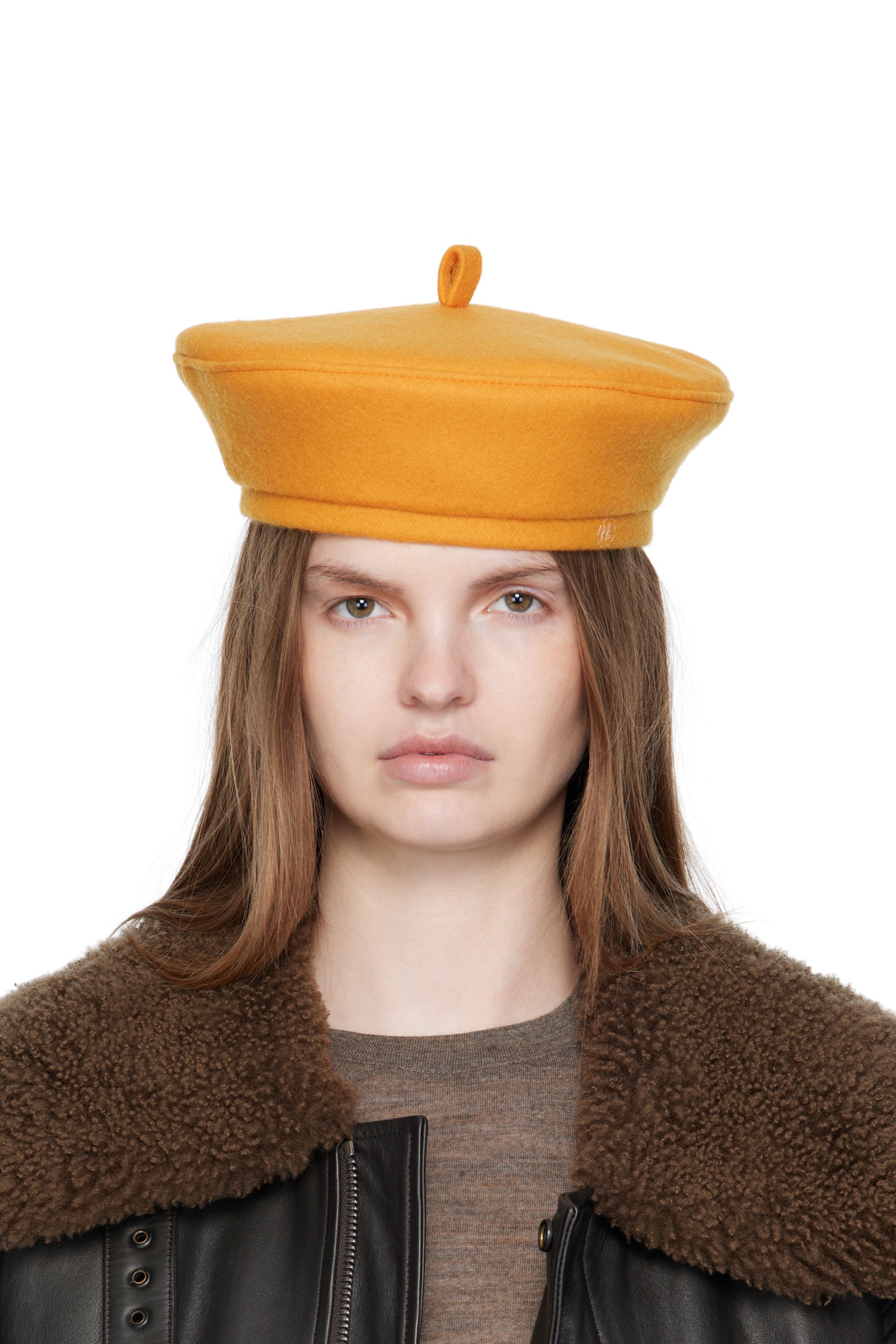 Ruslan Baginskiy - Béret jaune en laine mélangée