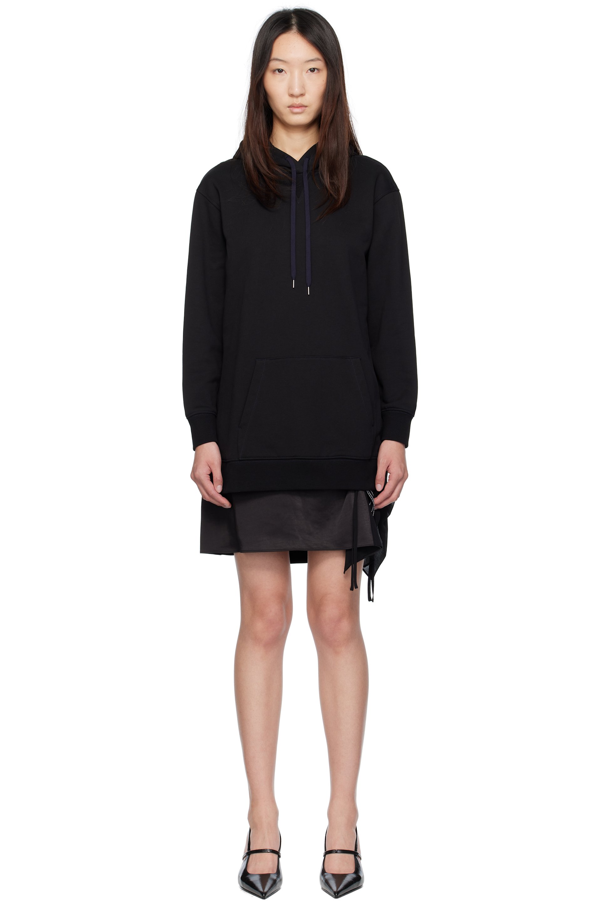 3.1 Phillip Lim - Ensemble de pull à capuche et robe courte noir