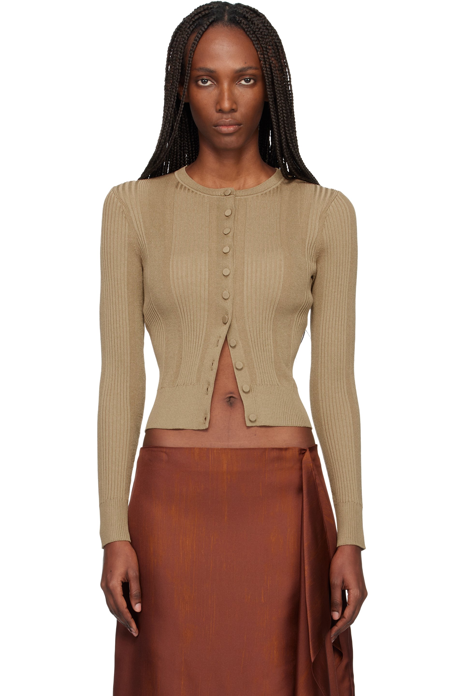 Proenza Schouler - Cardigan Currin kaki