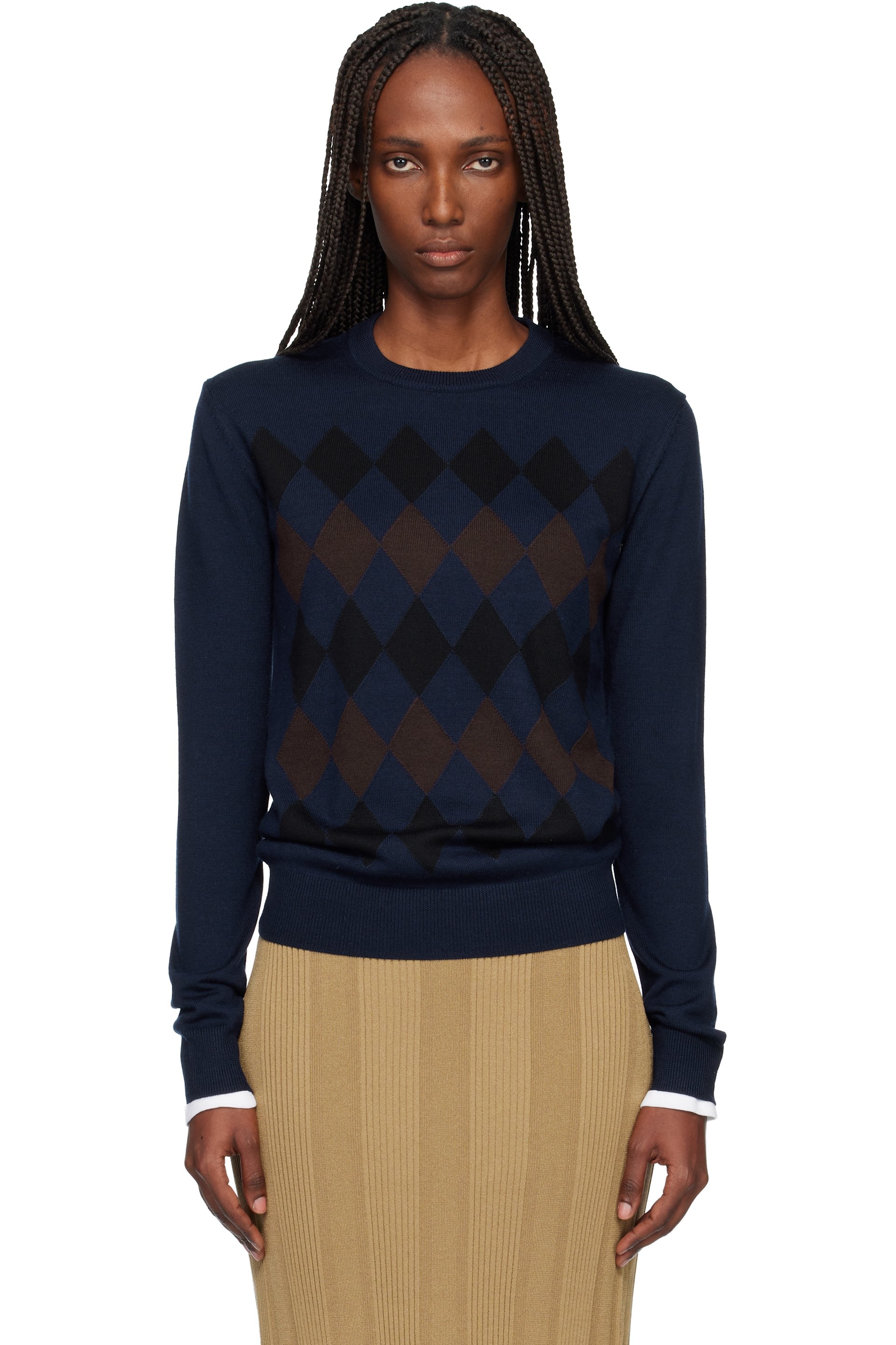 Proenza Schouler - Pull Vivian bleu marine