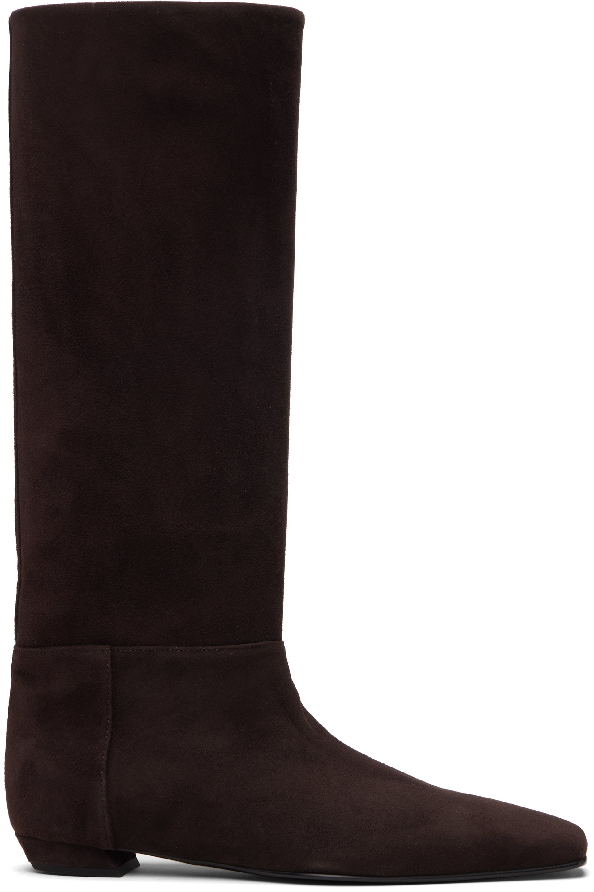Proenza Schouler - Bottes brunes à bout trapézoïdal