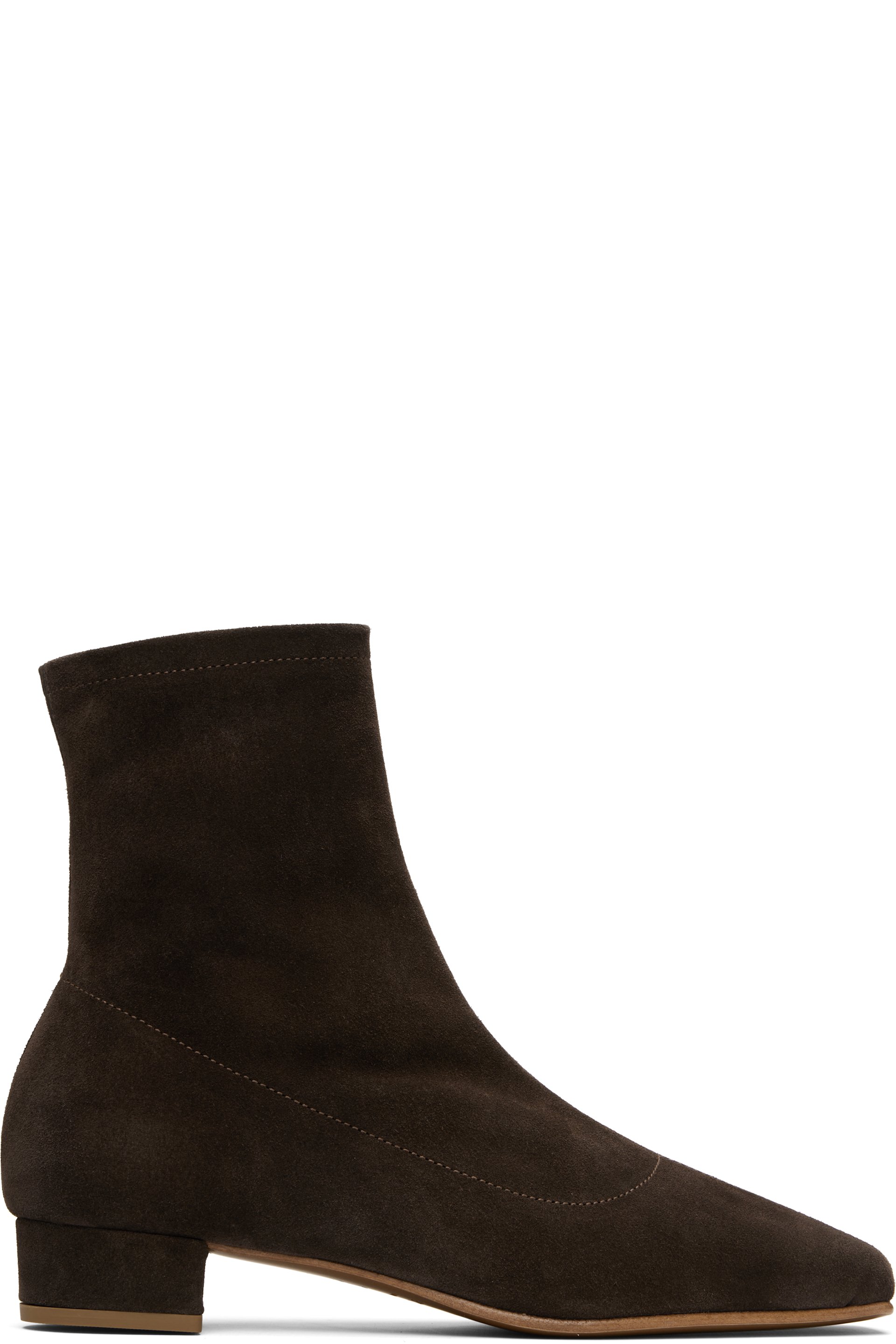 BY FAR - Brown Este Suede Leather Boots
