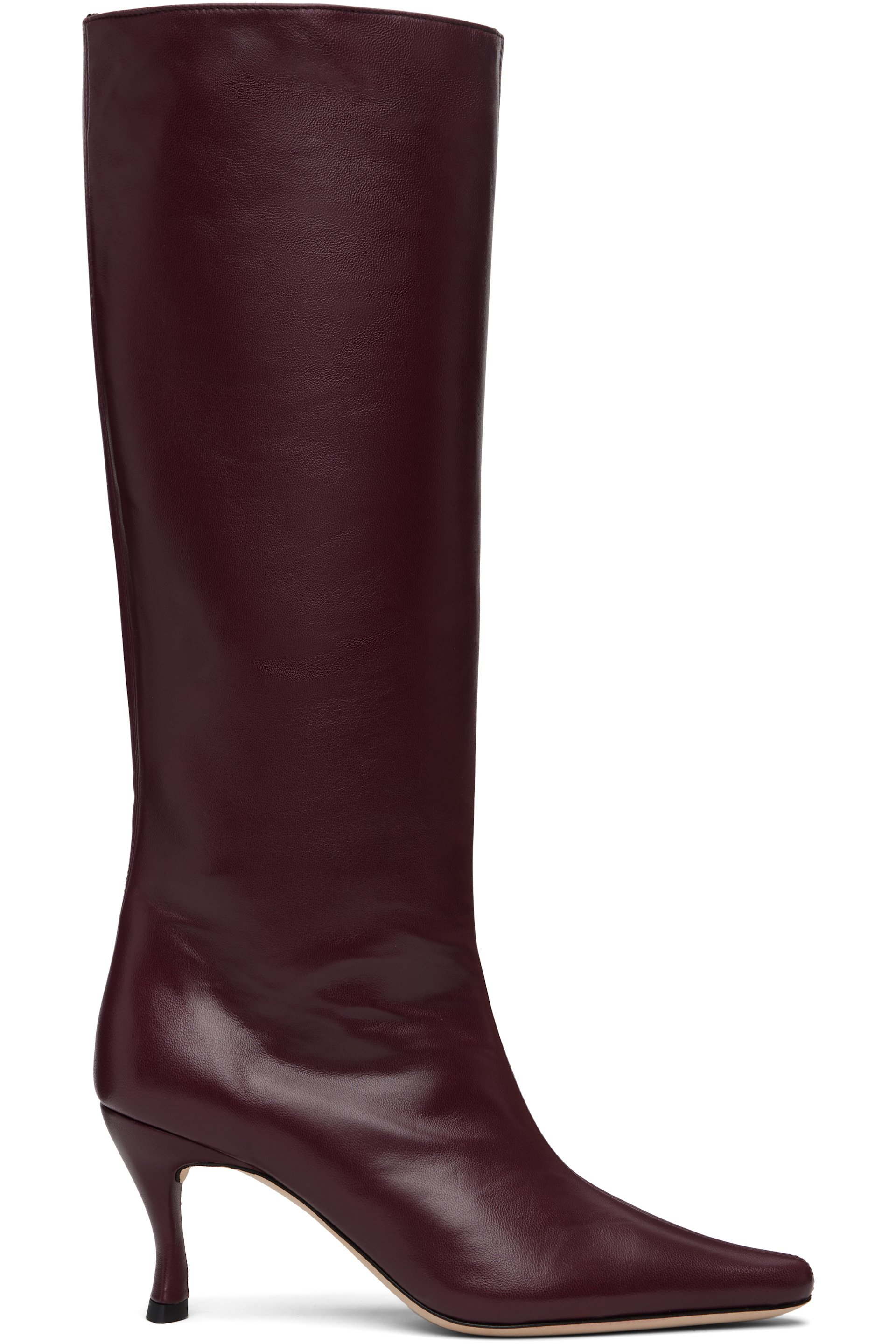 BY FAR - Burgundy Stevie 42 Knee-High Boots