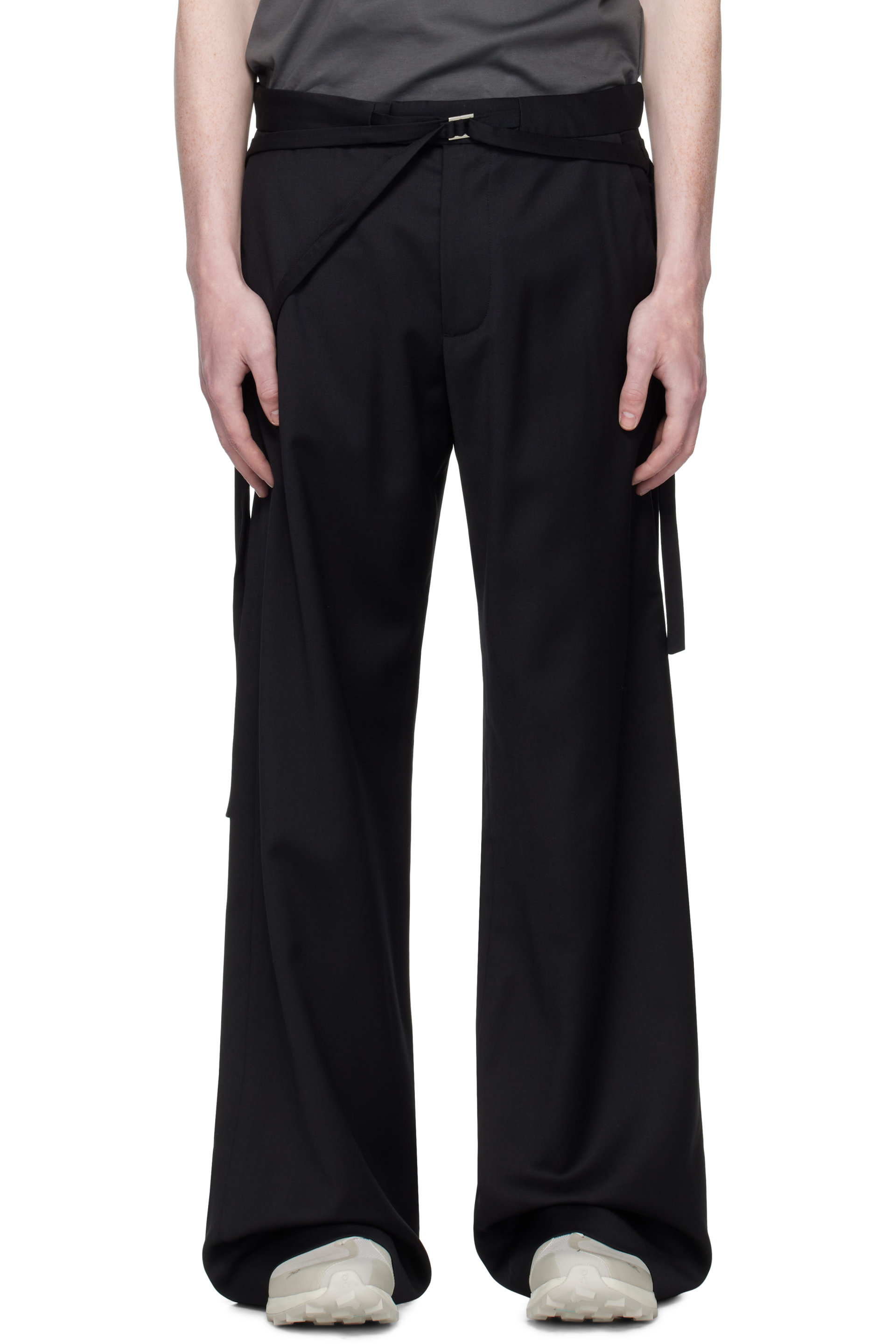 HELIOT EMIL - Black Spectra Tailored Trousers