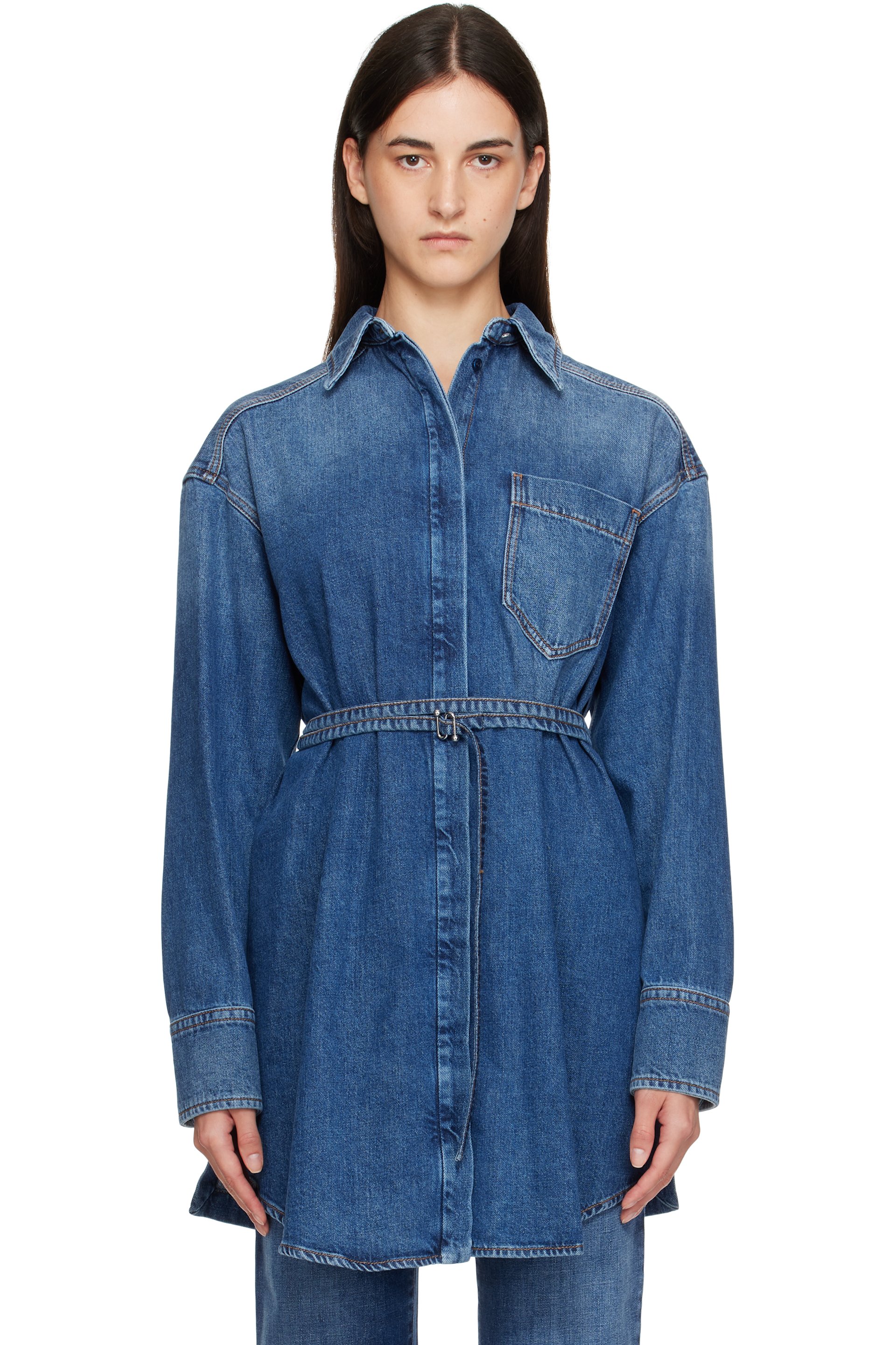 Sportmax - Blouson Eridani bleu en denim