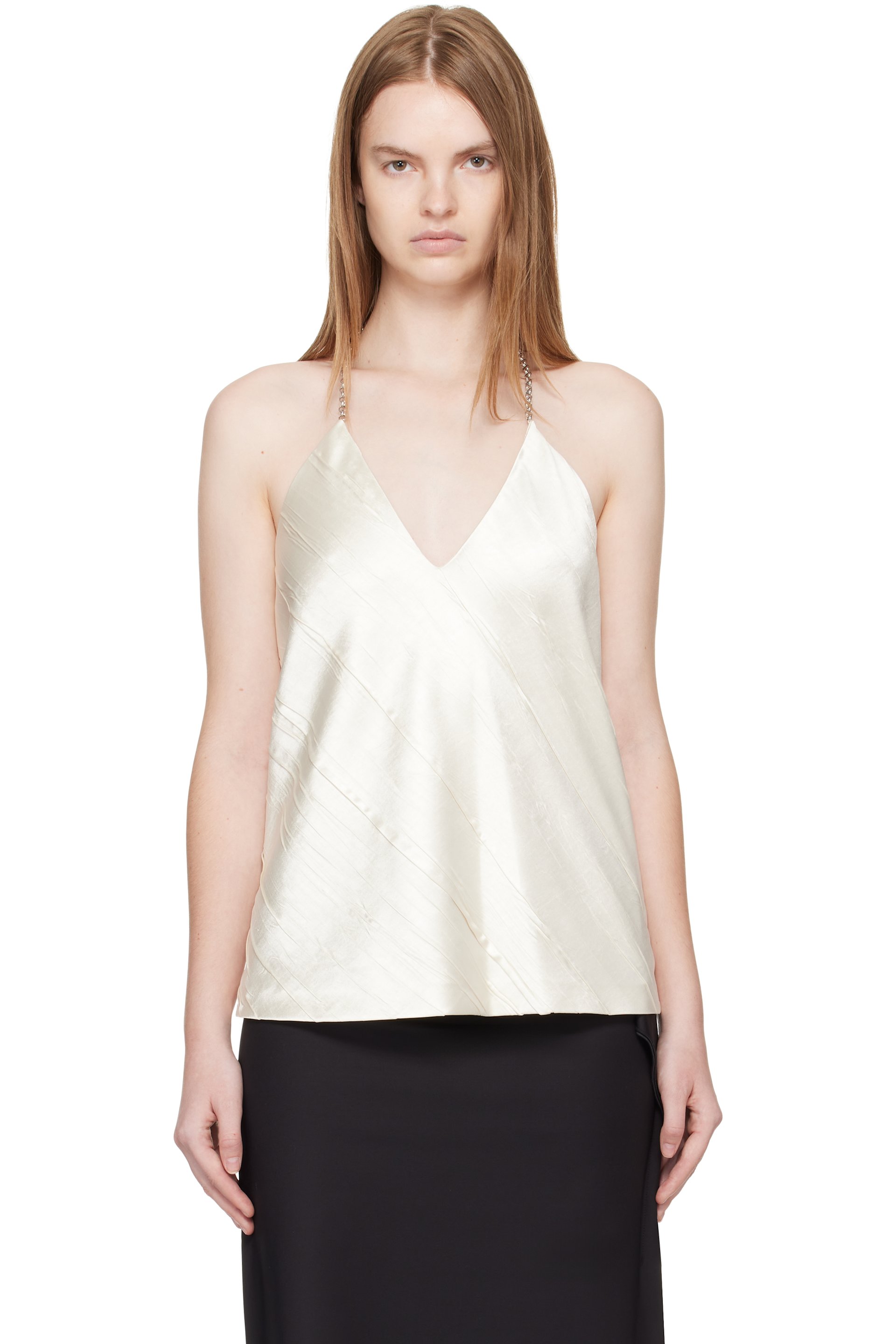 Sportmax - Haut Lingerie blanc cassé