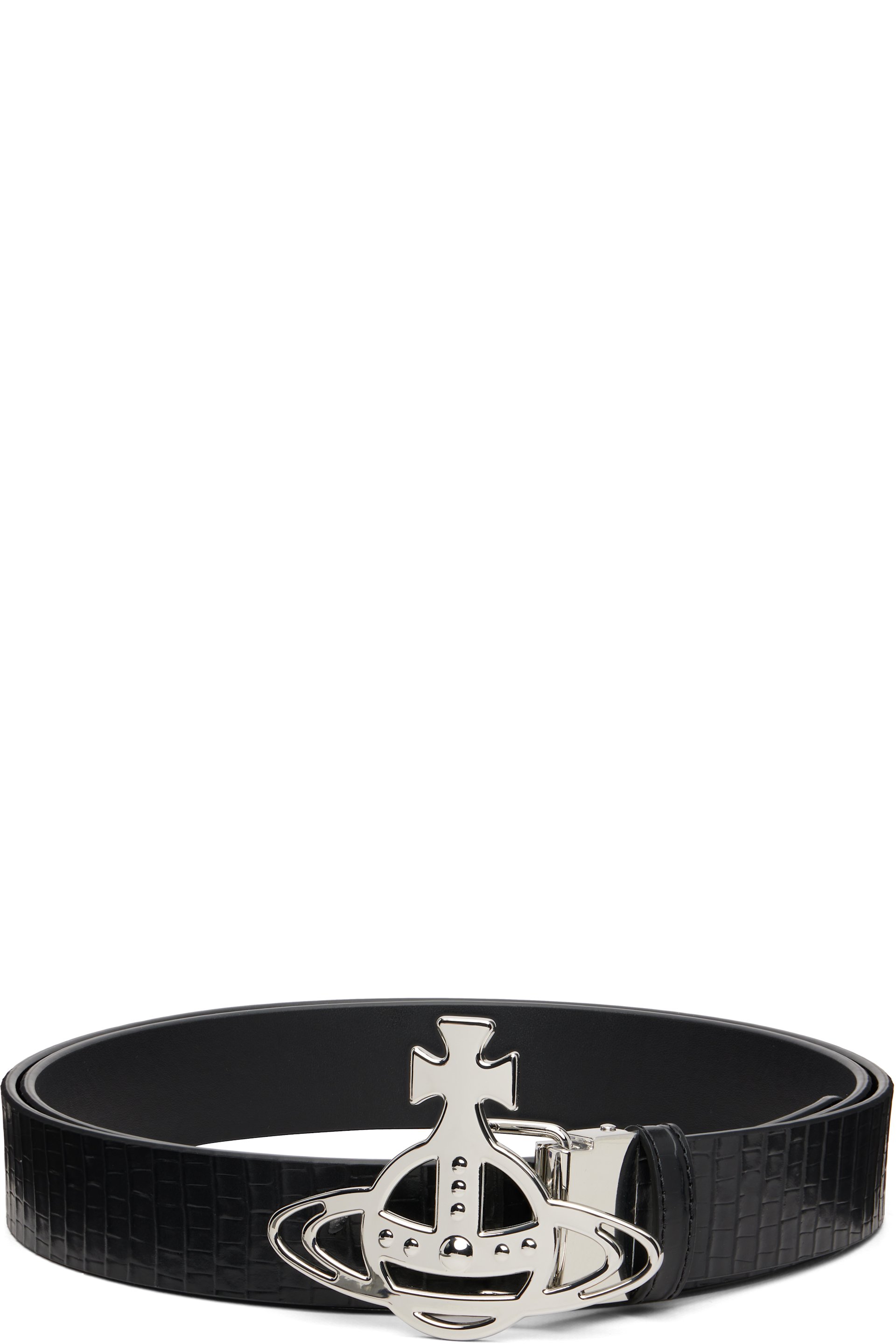 Vivienne Westwood - Ceinture noire à boucle à orbe