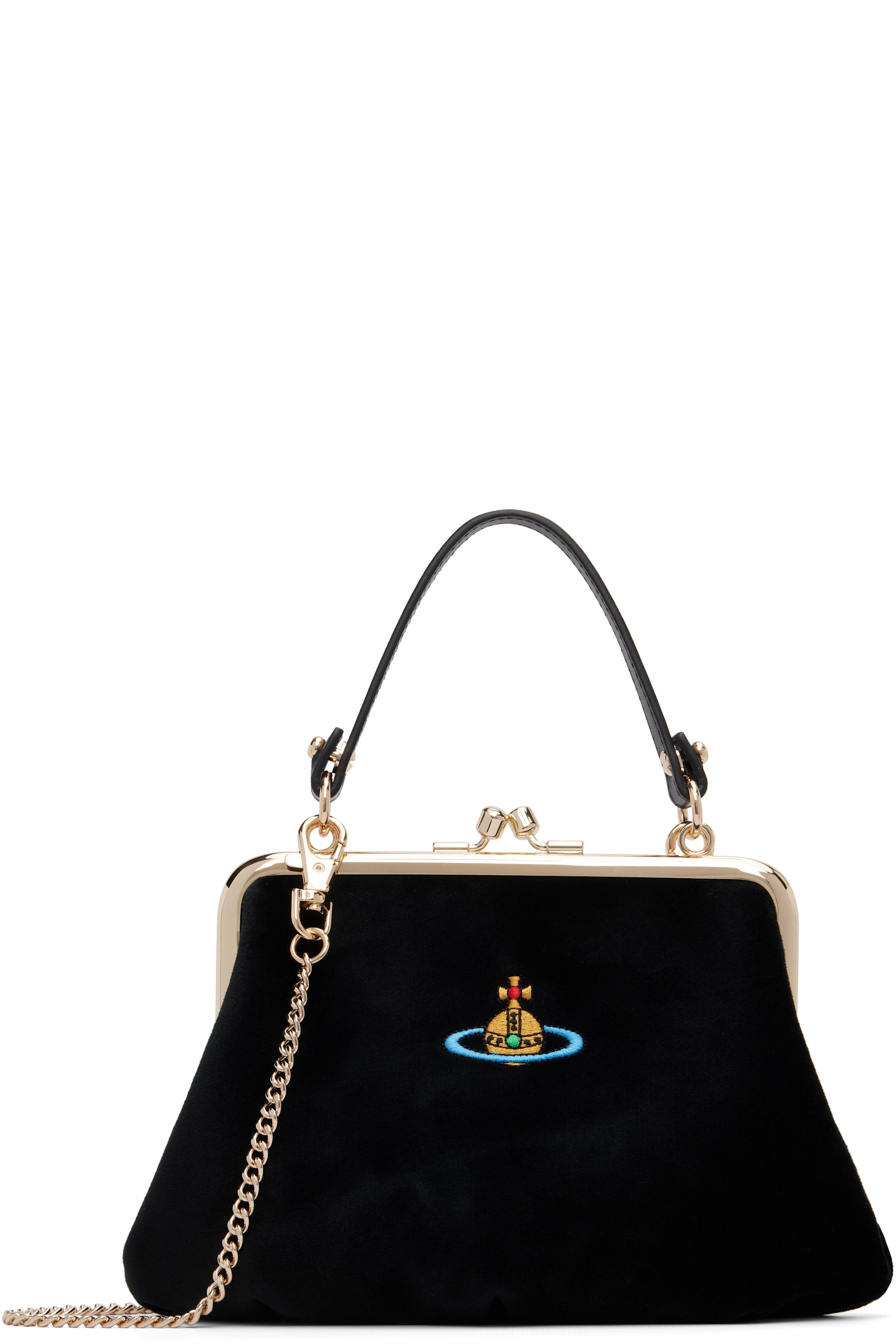 Vivienne Westwood - Sac Granny noir à monture de bourse