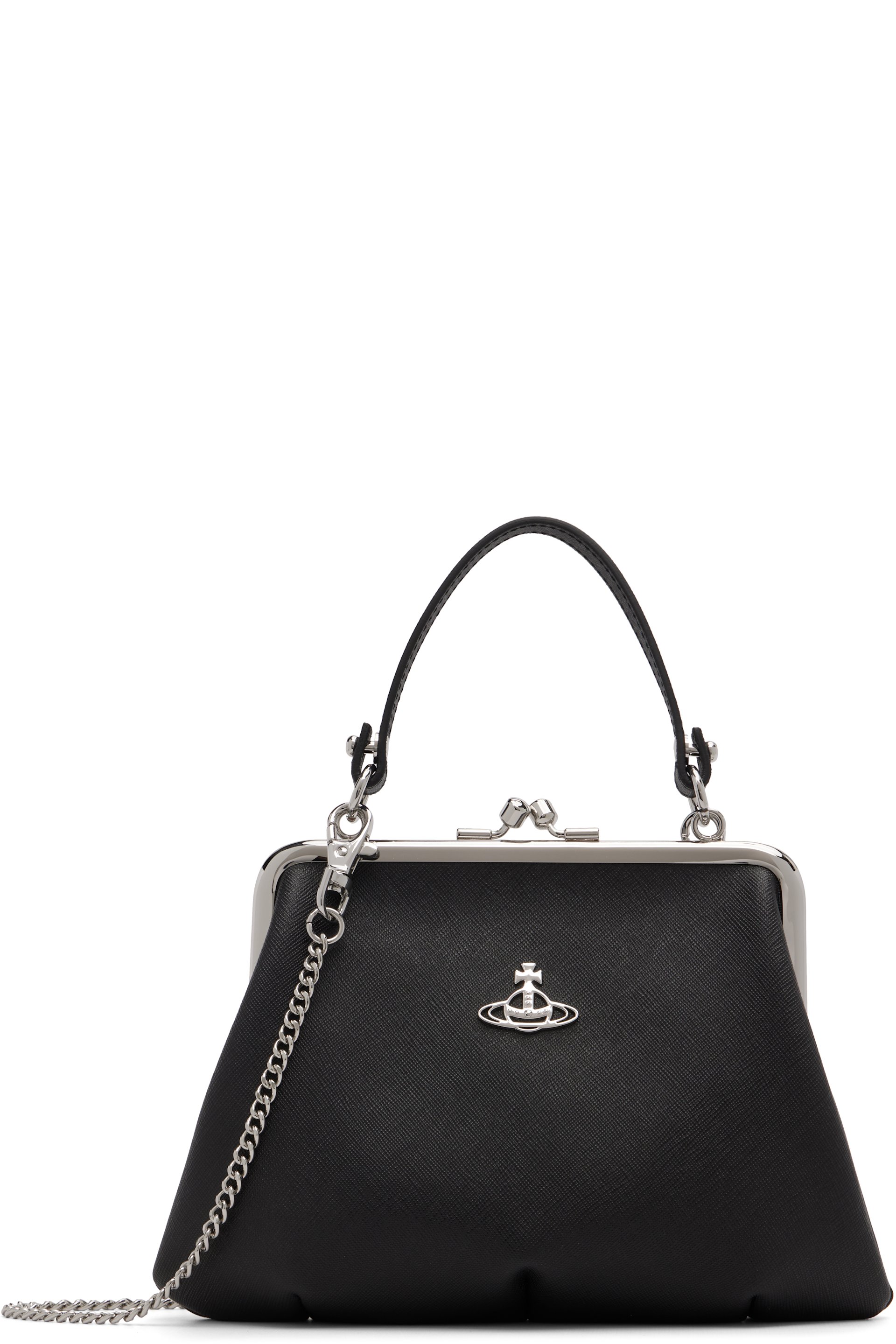 Vivienne Westwood - Sac Granny noir à monture de bourse