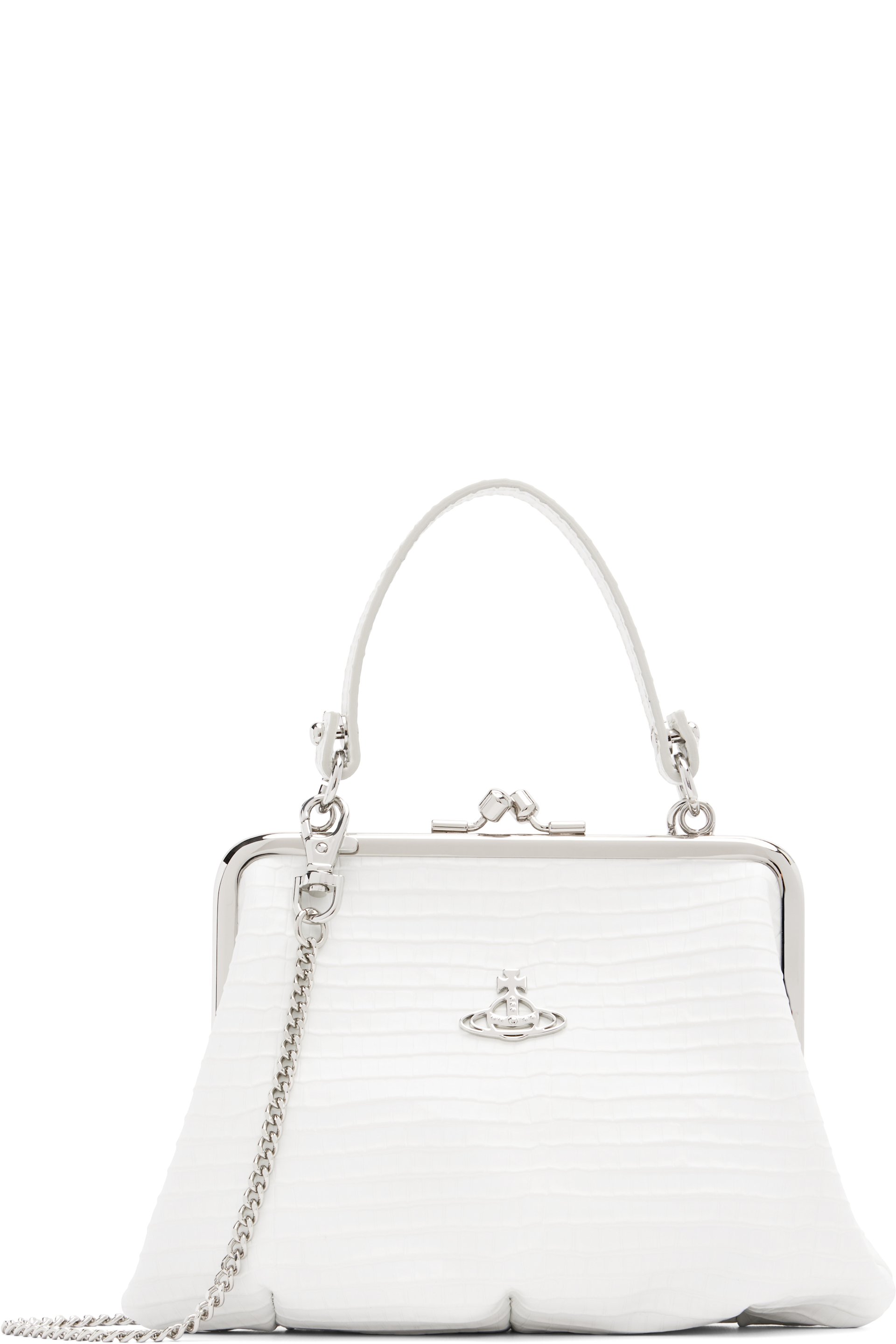 Vivienne Westwood - Sac Granny blanc à monture de bourse