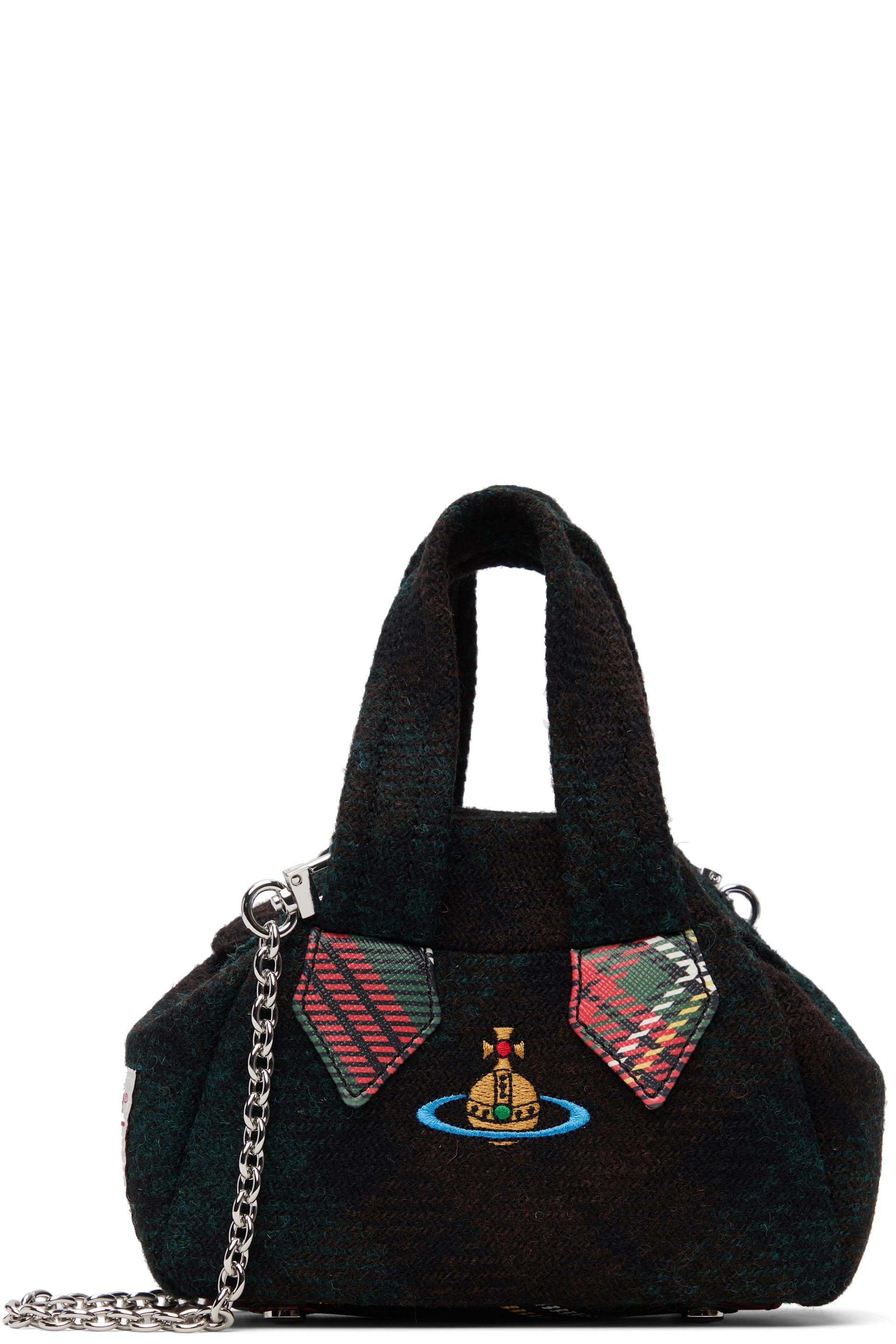 Vivienne Westwood: Green Archive Mini Yasmine Bag | SSENSE