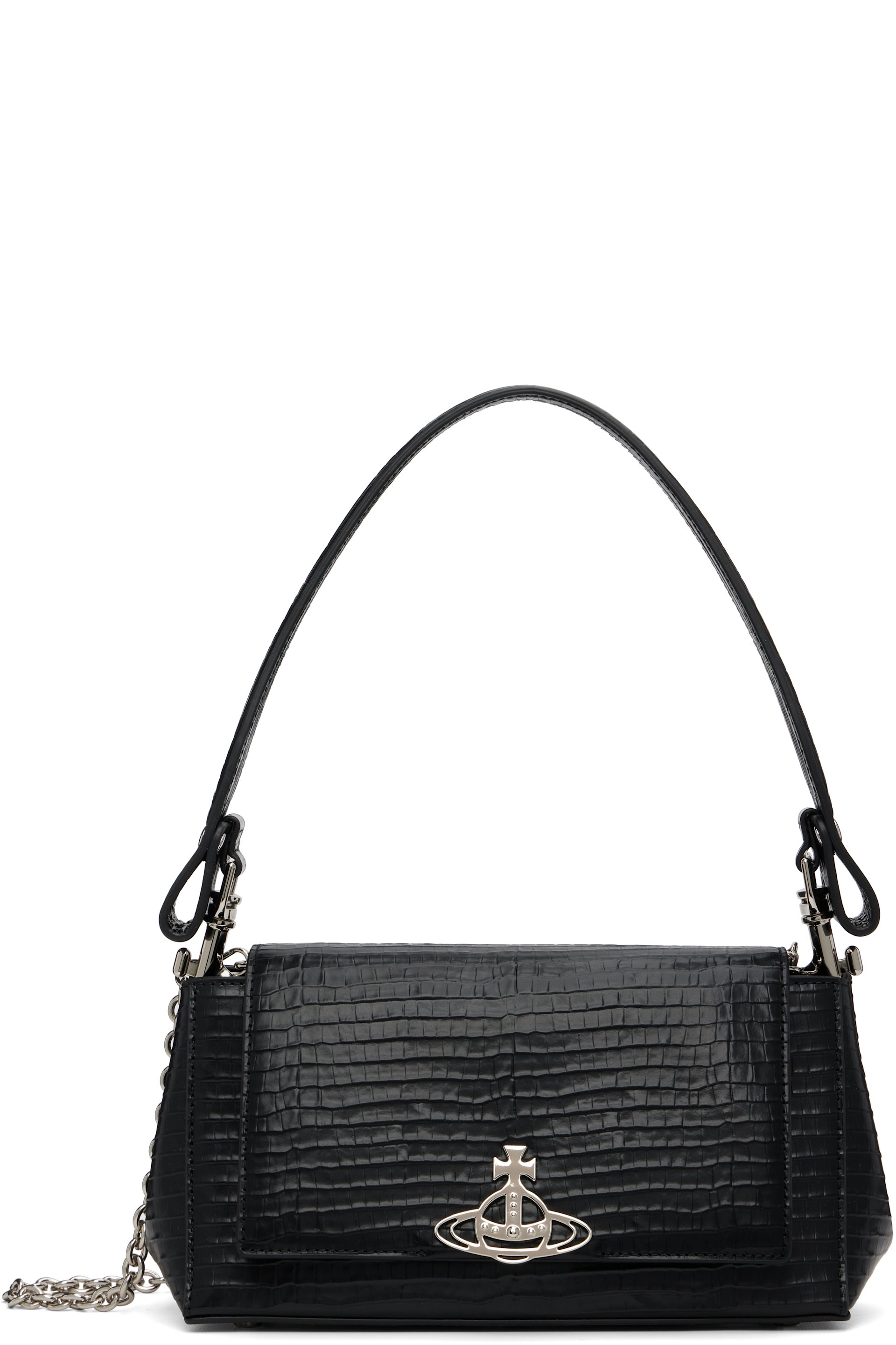 Black Hazel Medium Handbag by Vivienne Westwood on Sale