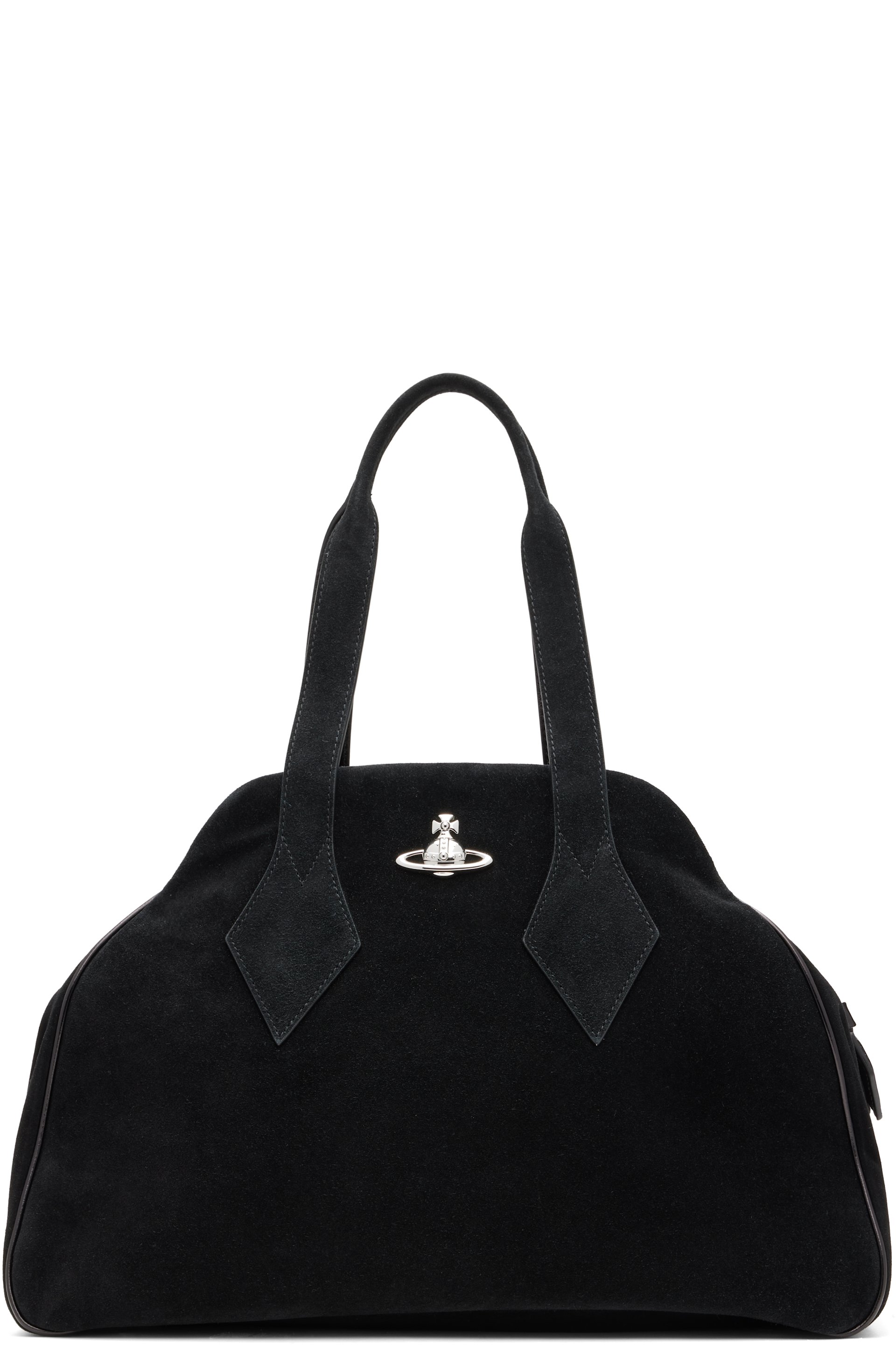 Vivienne Westwood - Grand cabas Yasmine noir en suède