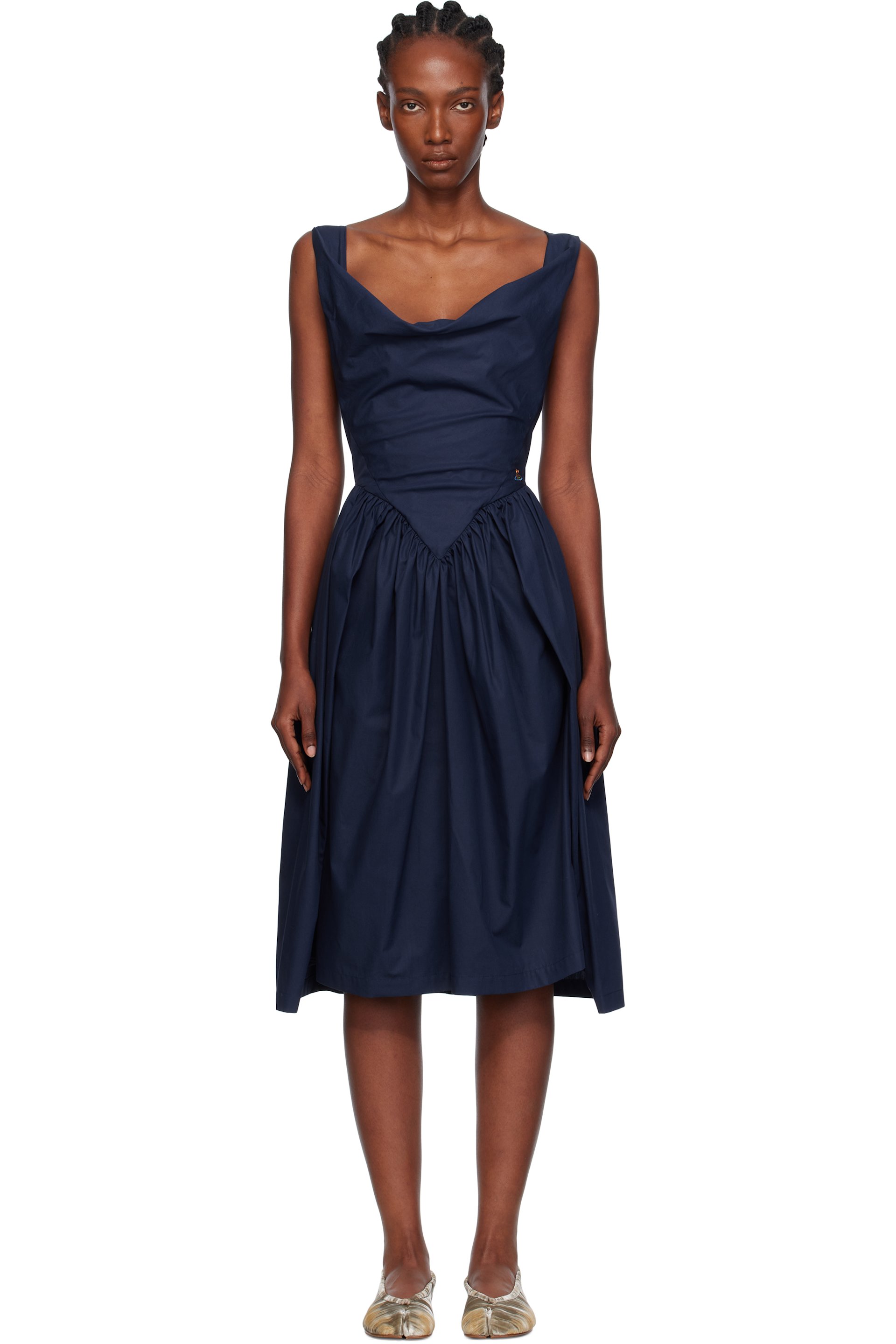 Vivienne Westwood - Robe midi Sunday bleu marine