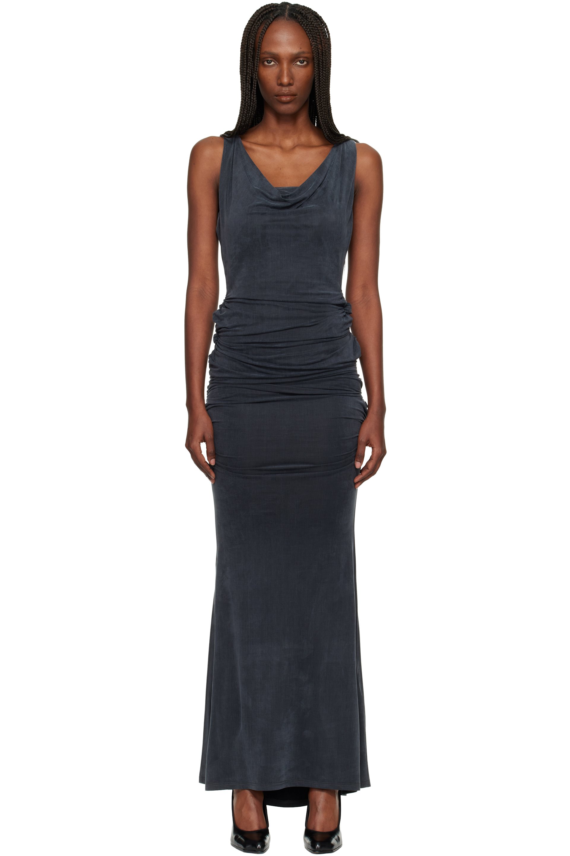 Gray Liz Jersey Maxi Dress by Vivienne Westwood on Sale