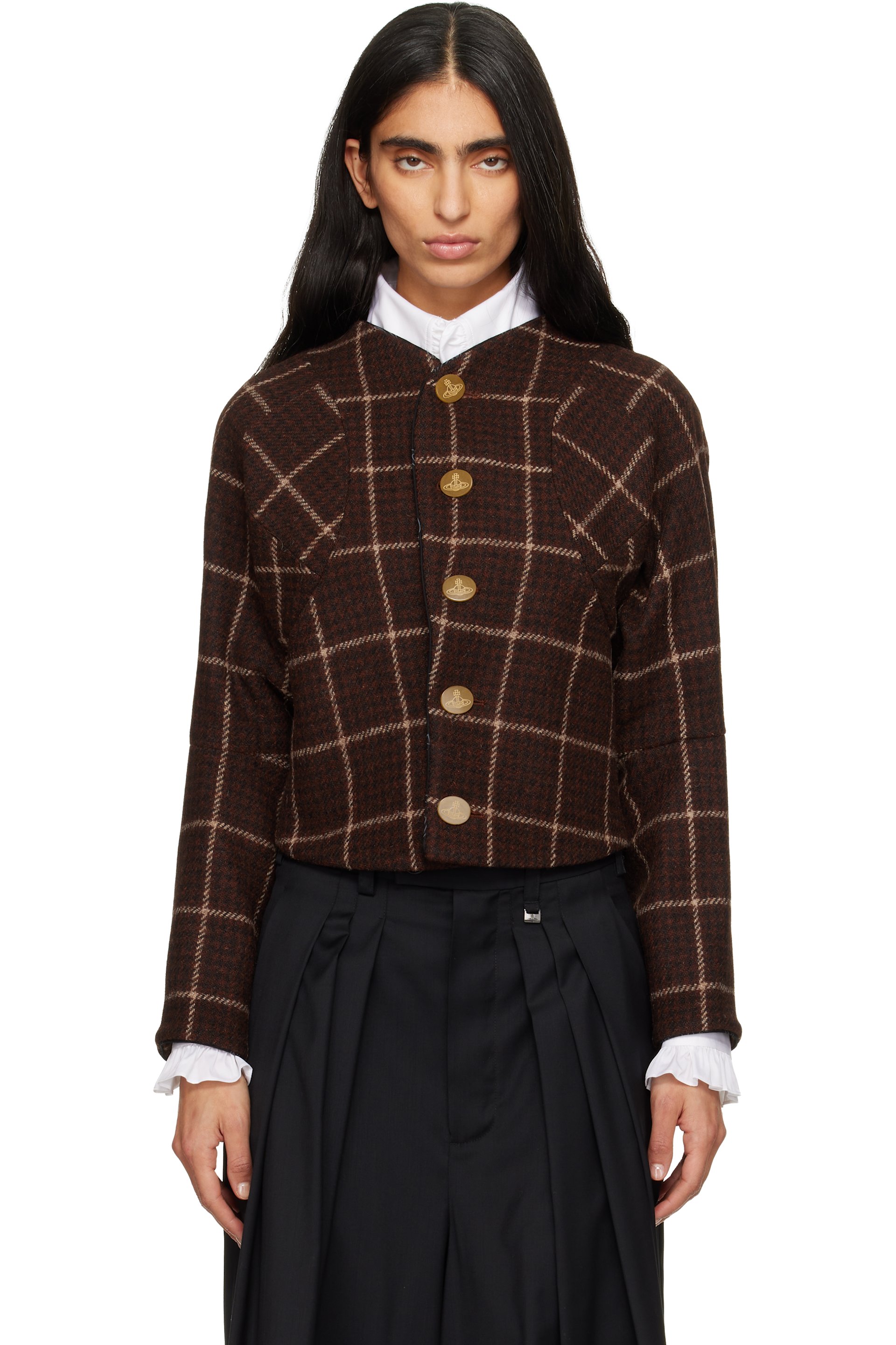 Vivienne Westwood - Blouson pourpoint brun