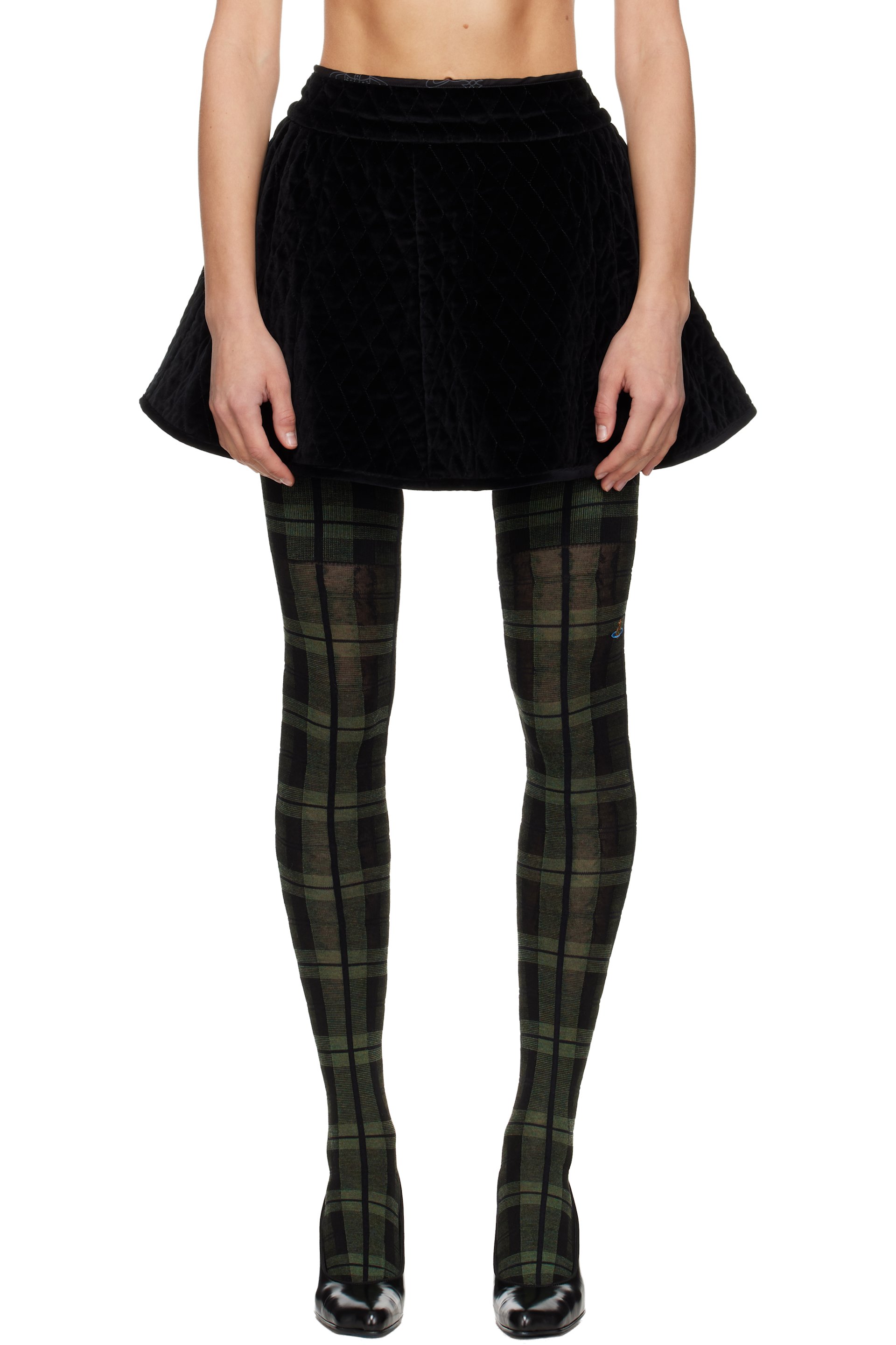 Vivienne Westwood - Minijupe matelassée noire