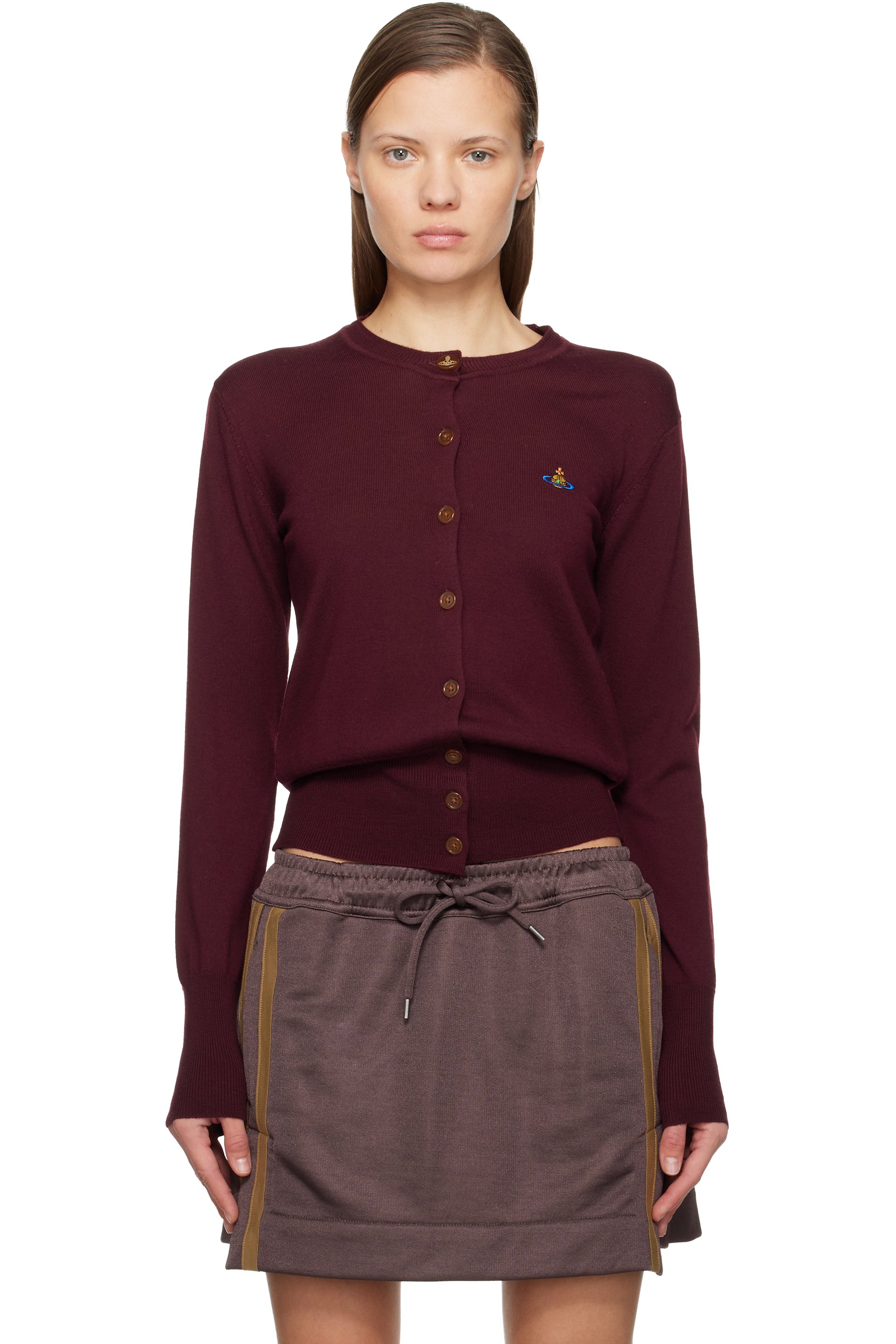 Vivienne Westwood - Cardigan Bea bourgogne
