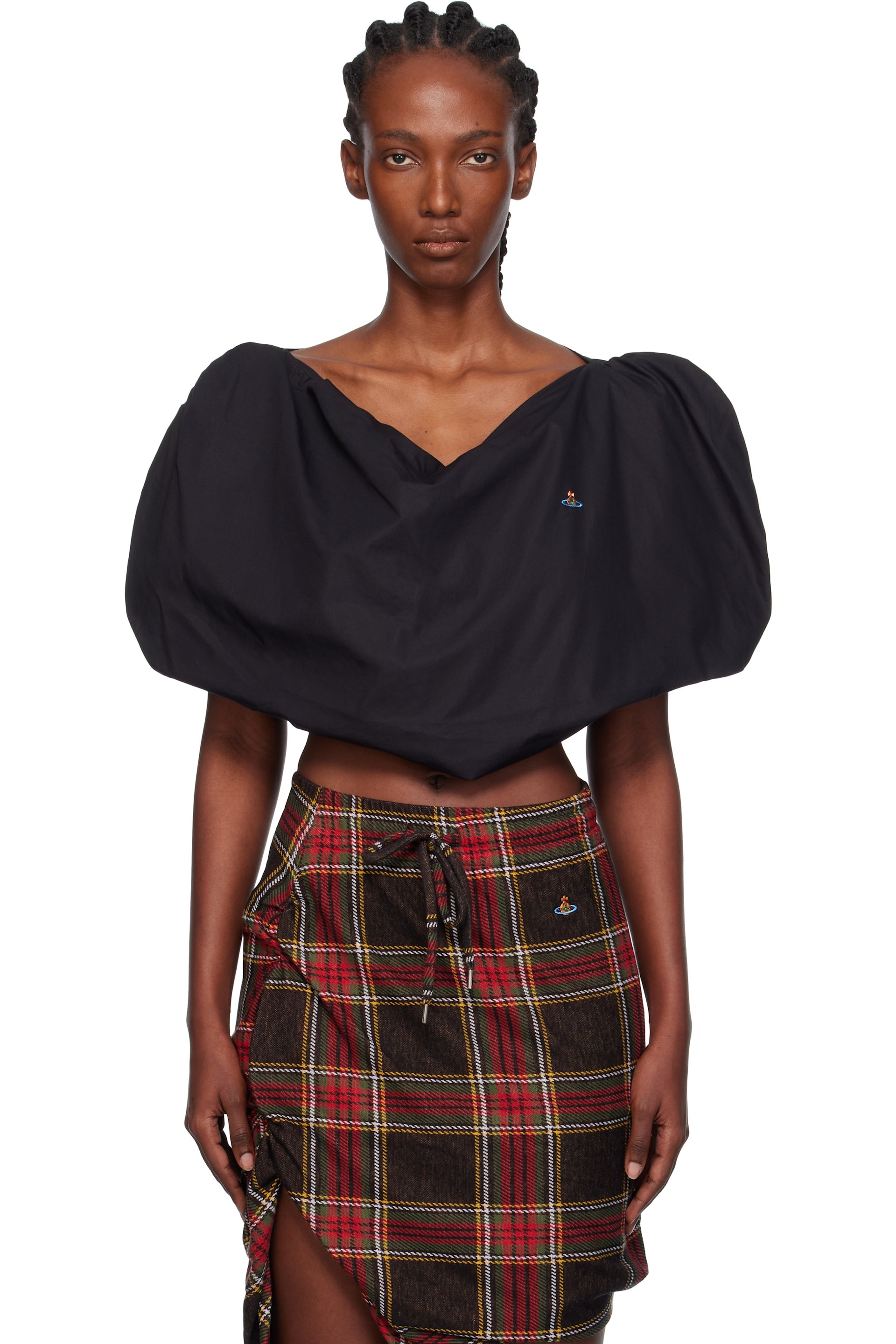 Vivienne Westwood - Chemisier en forme de cœur noir