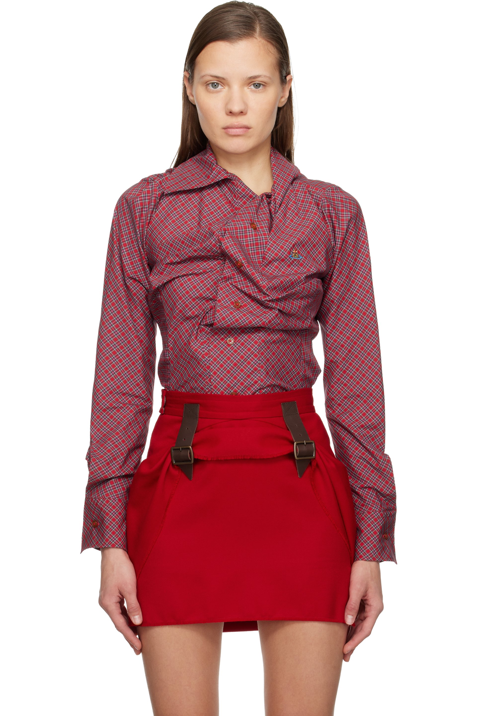 Vivienne Westwood - Chemise Drunken rouge