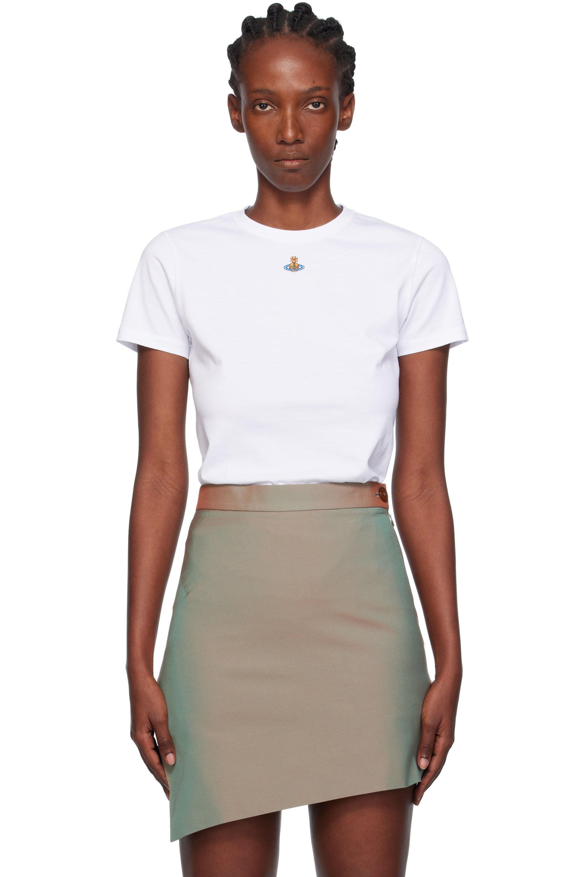 Vivienne Westwood: White Orb Peru T-shirt | SSENSE