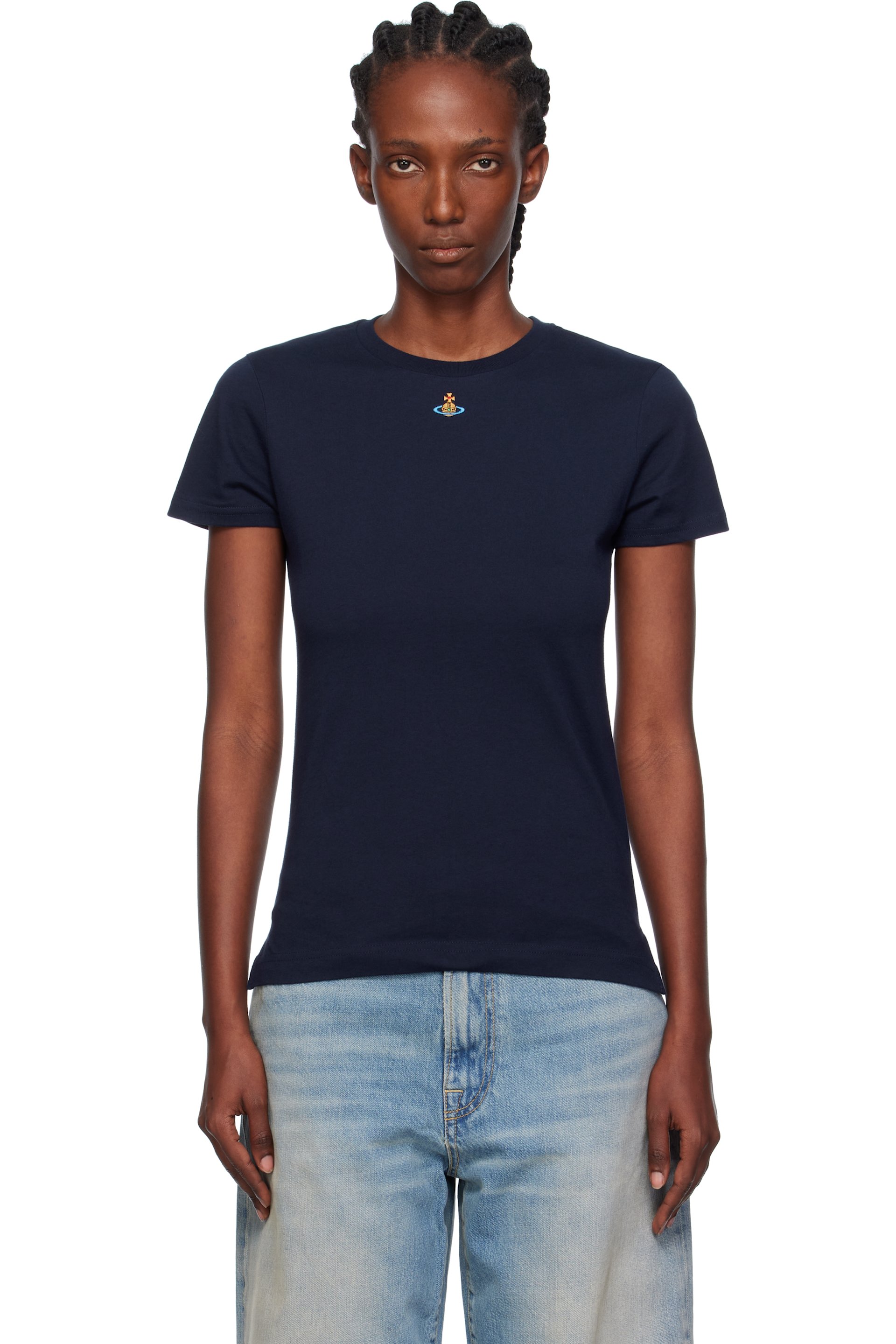 Vivienne Westwood - T-shirt Peru bleu marine à orbe