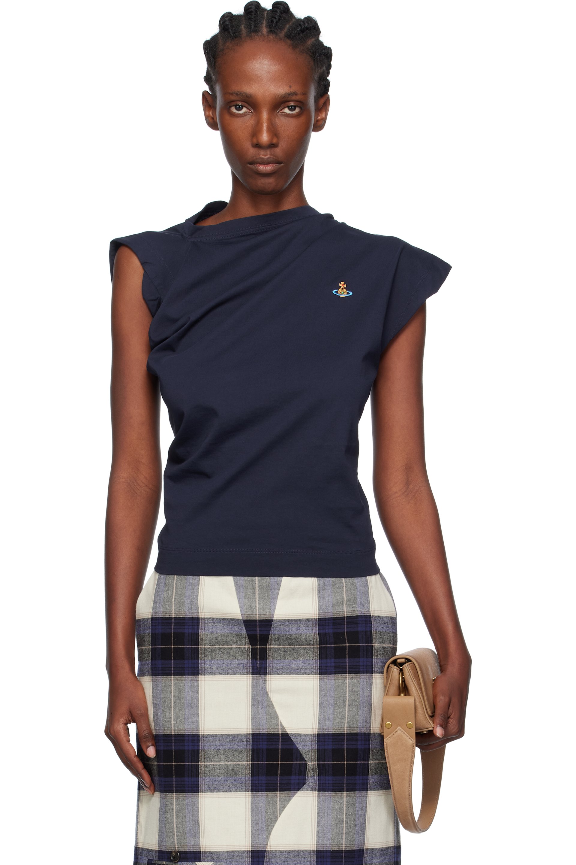 Vivienne Westwood - T-shirt Hebo bleu marine