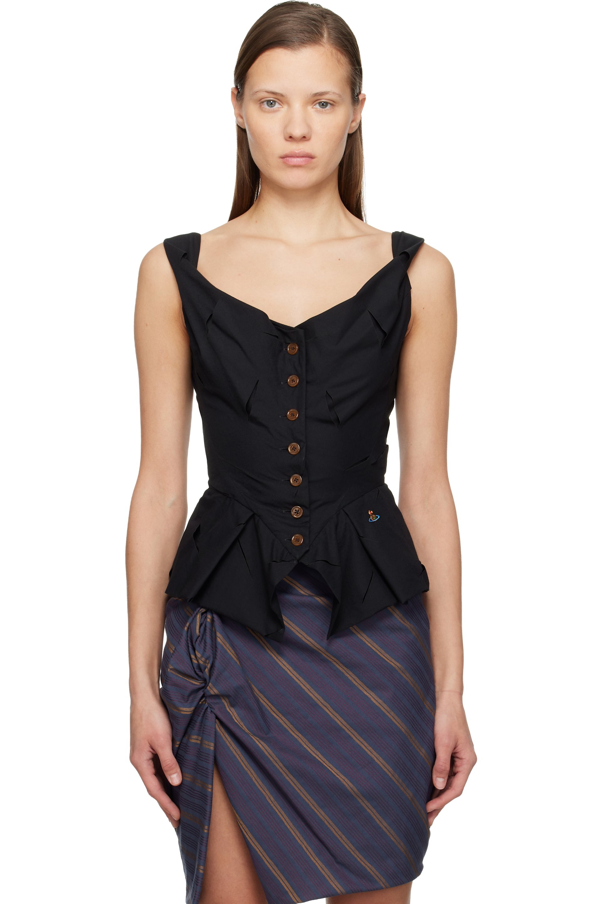 Vivienne Westwood - Haut de style gilet Monday noir