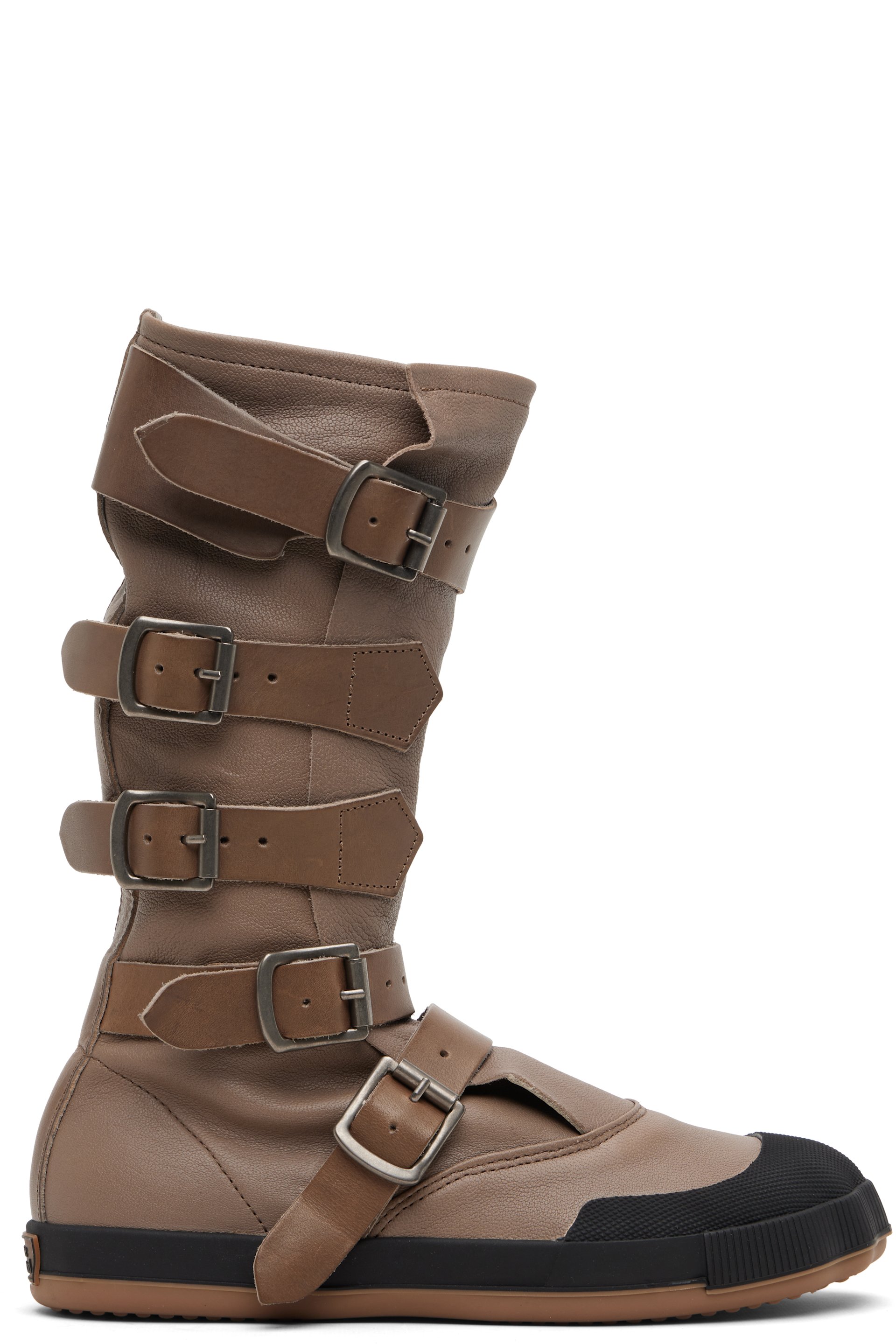 Vivienne Westwood - Bottes Pirate brunes à bout Animal
