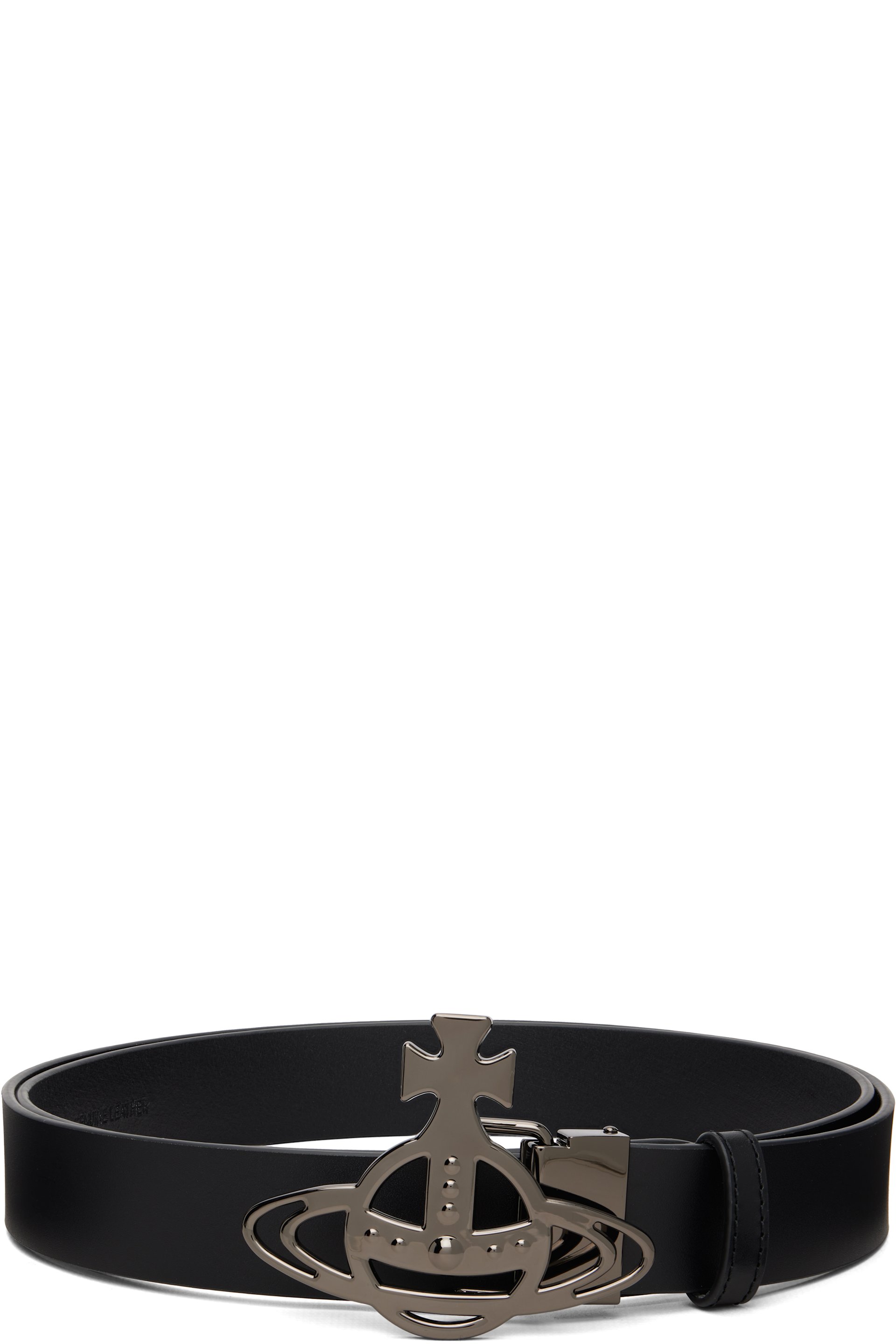 Vivienne Westwoodのブラック Line Orb バックルベルトがセール中