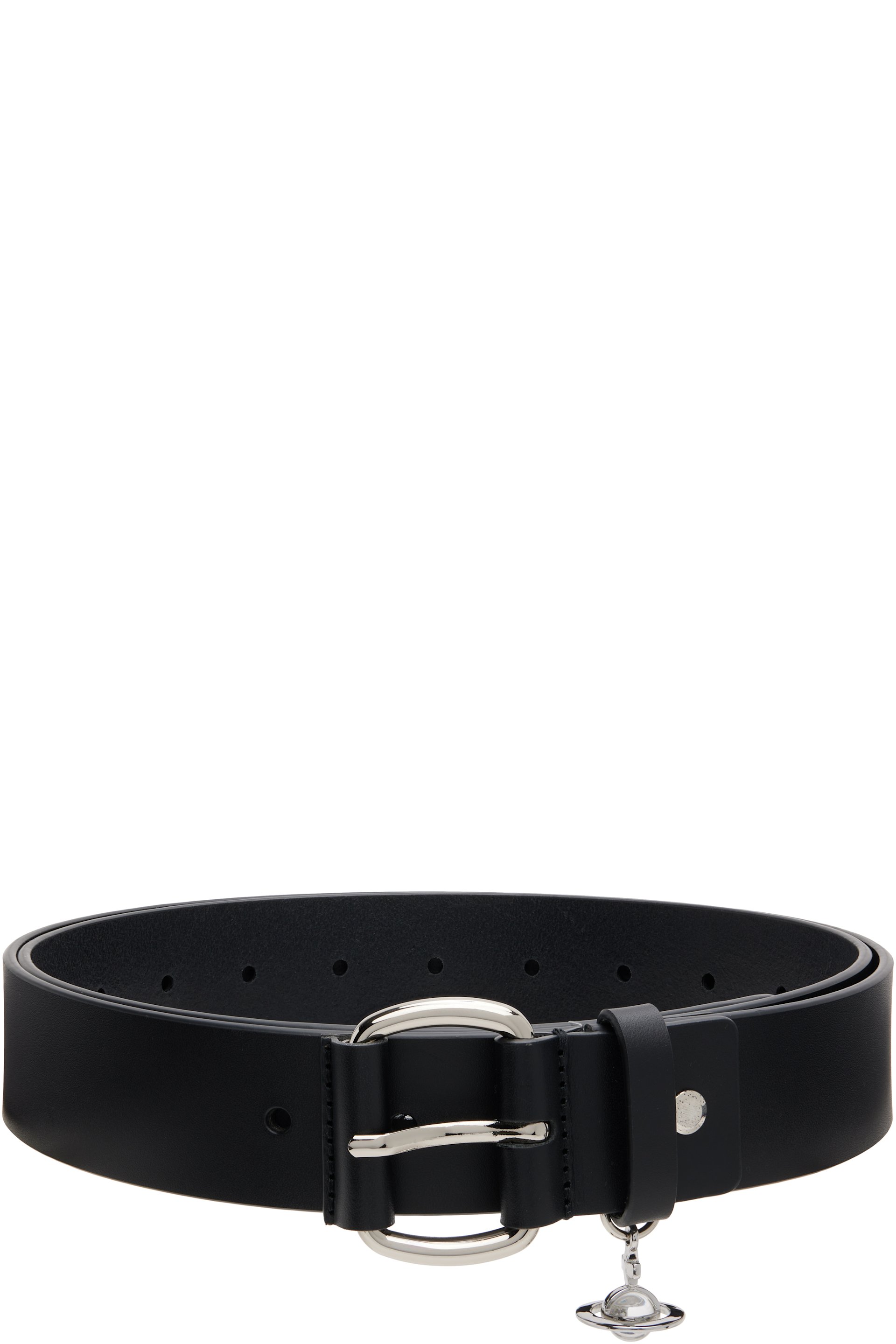 Vivienne Westwood - Black Wide Alex Charm Belt