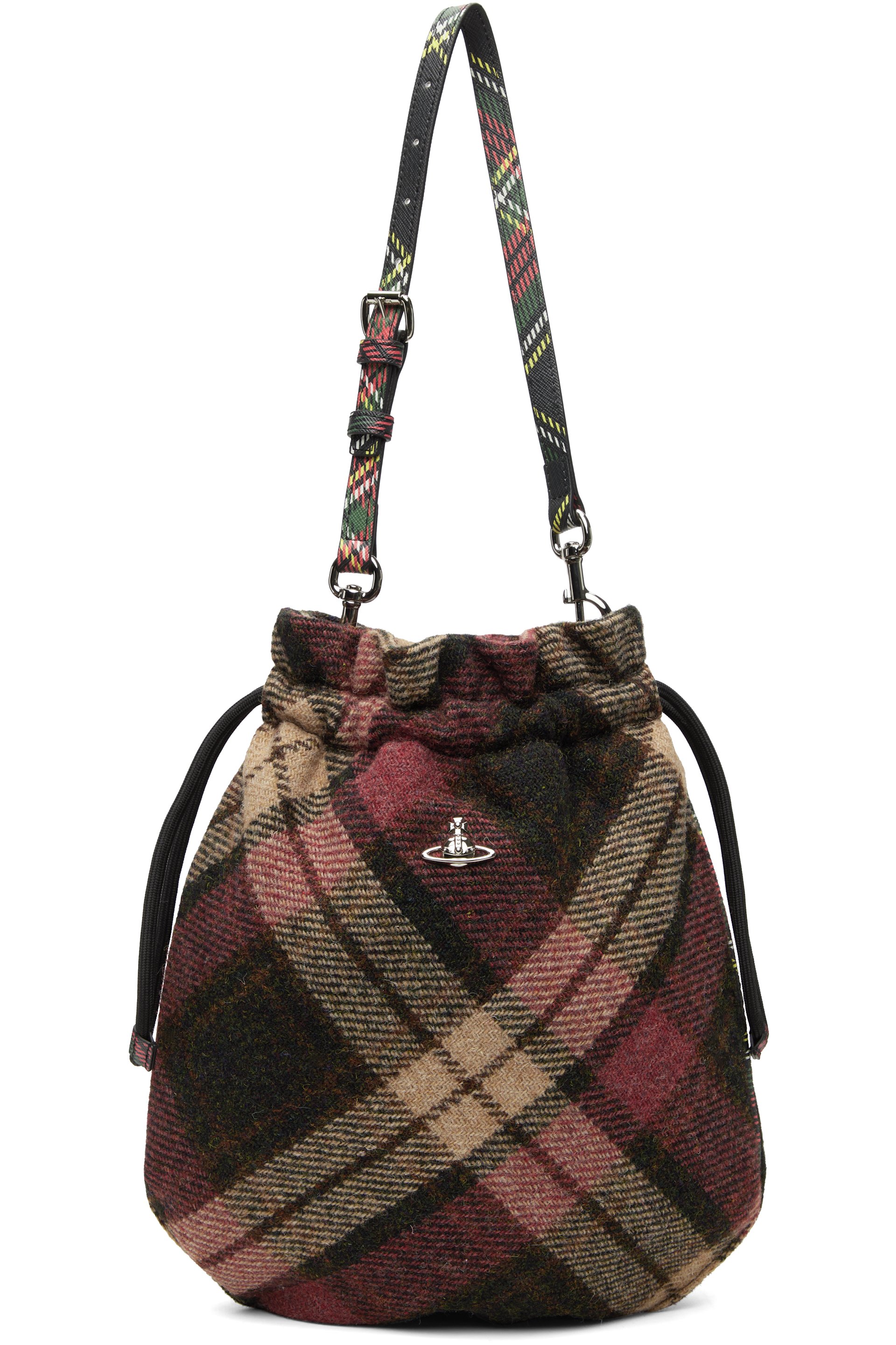 Vivienne Westwood - Red & Brown Drawstring Pouch