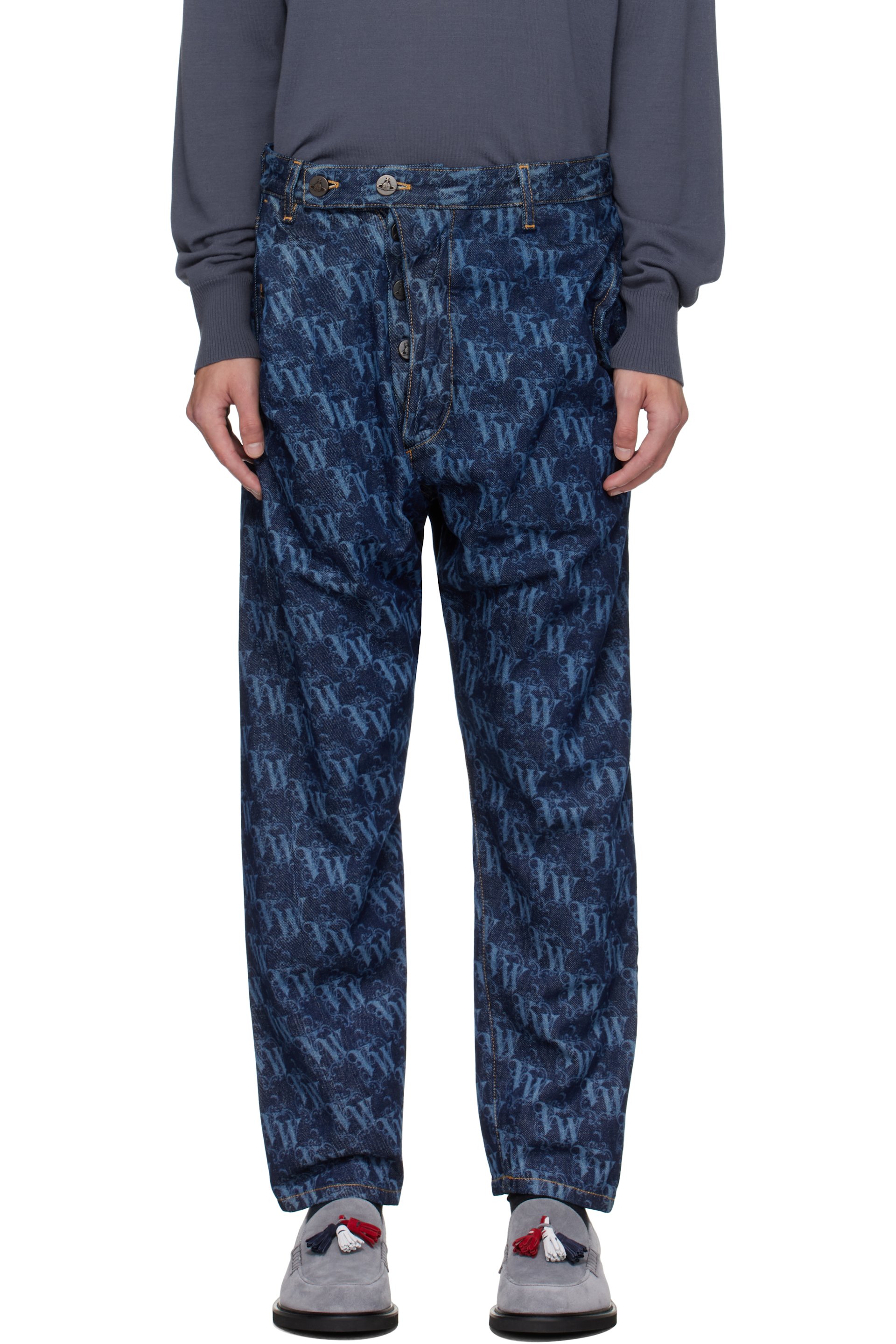 Vivienne Westwood - Blue Drunken Jeans