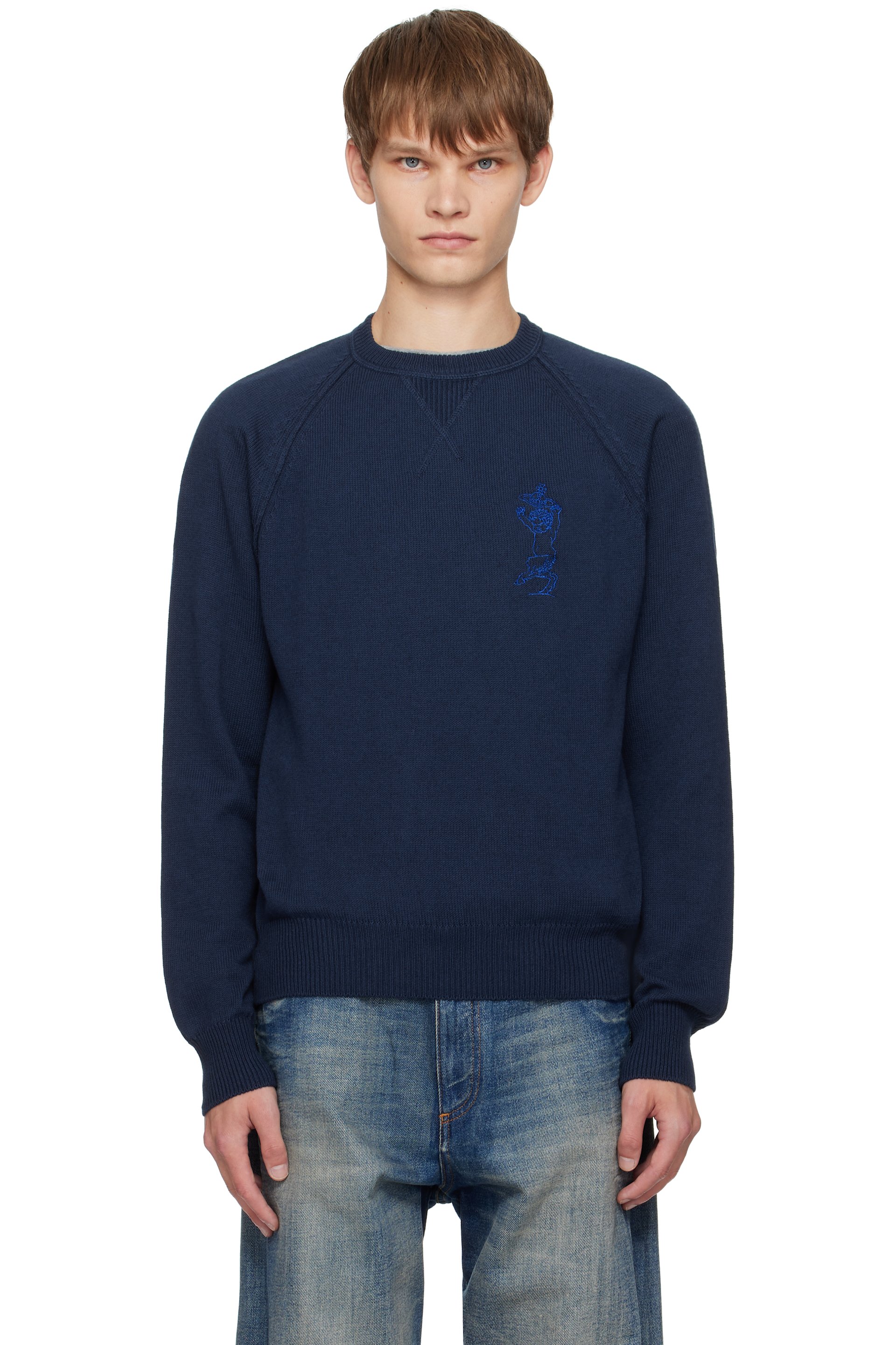 Vivienne Westwood - Pull Joshua bleu marine