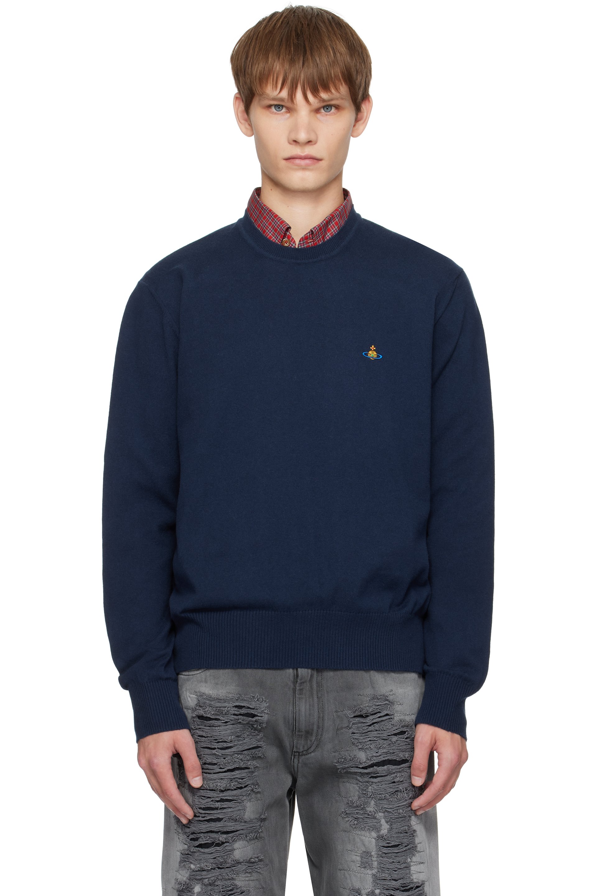 Vivienne Westwood - Pull Alex bleu marine