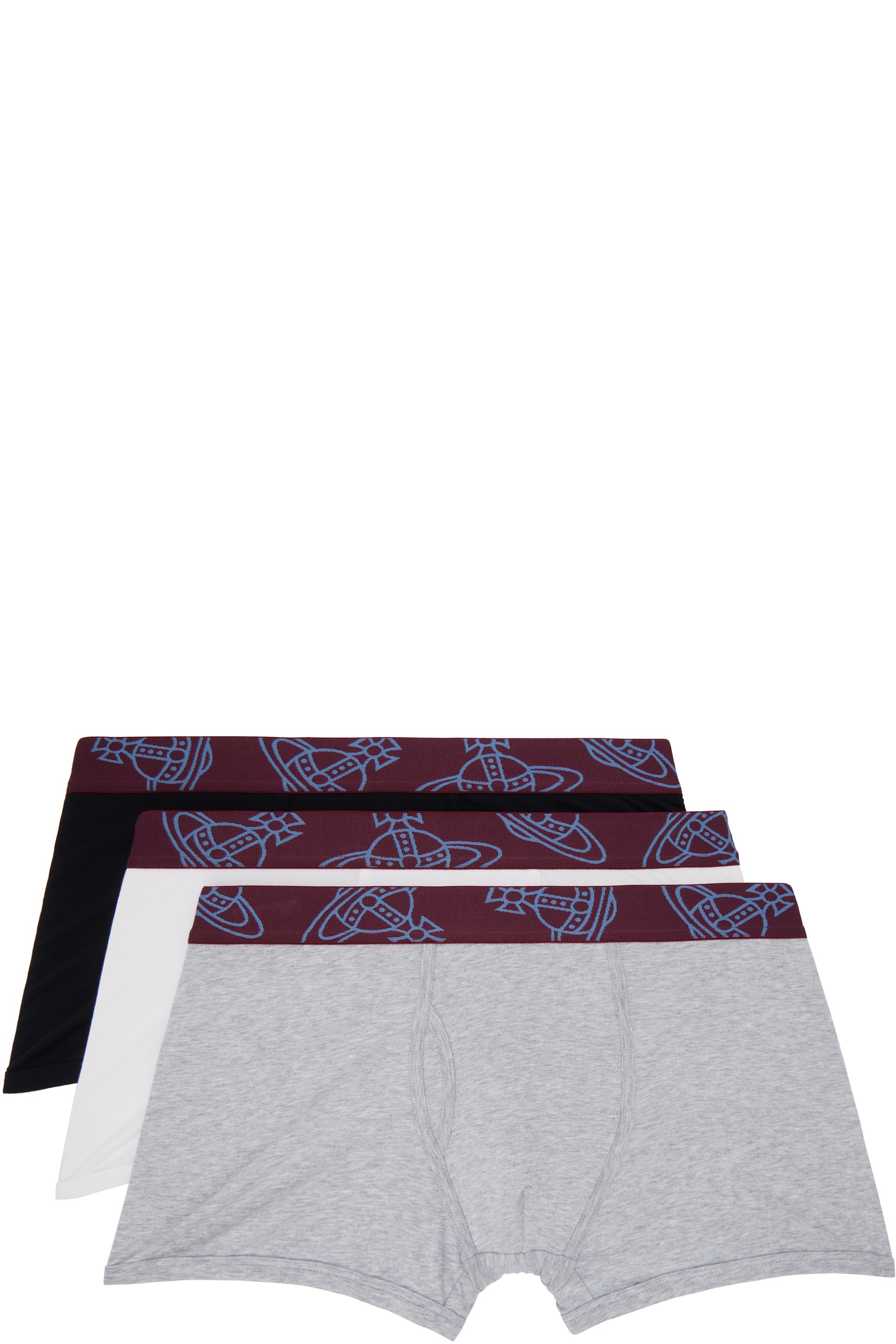 Vivienne Westwood - Three-Pack Multicolor Band Boxer Briefs