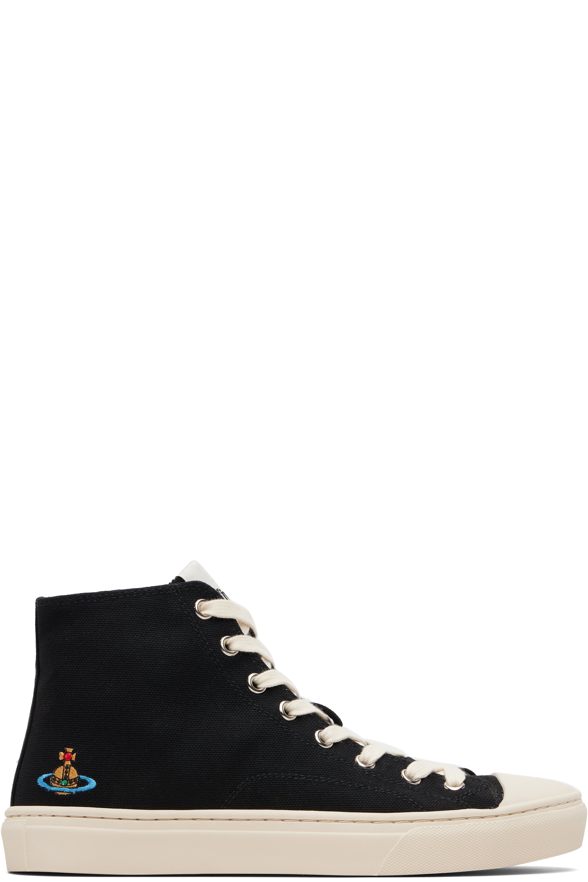 Vivienne Westwood - Black High Top Plimsoll Sneakers