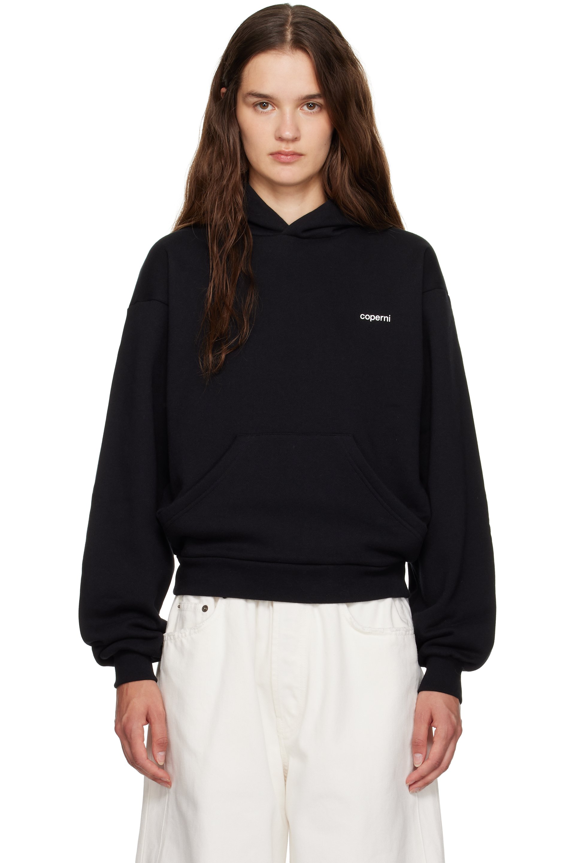 Coperni - Pull à capuche noir à logo